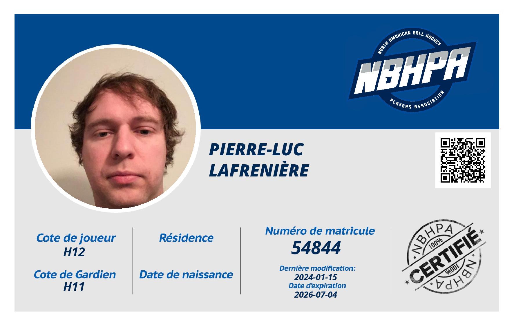 Pierre-Luc Lafrenière 