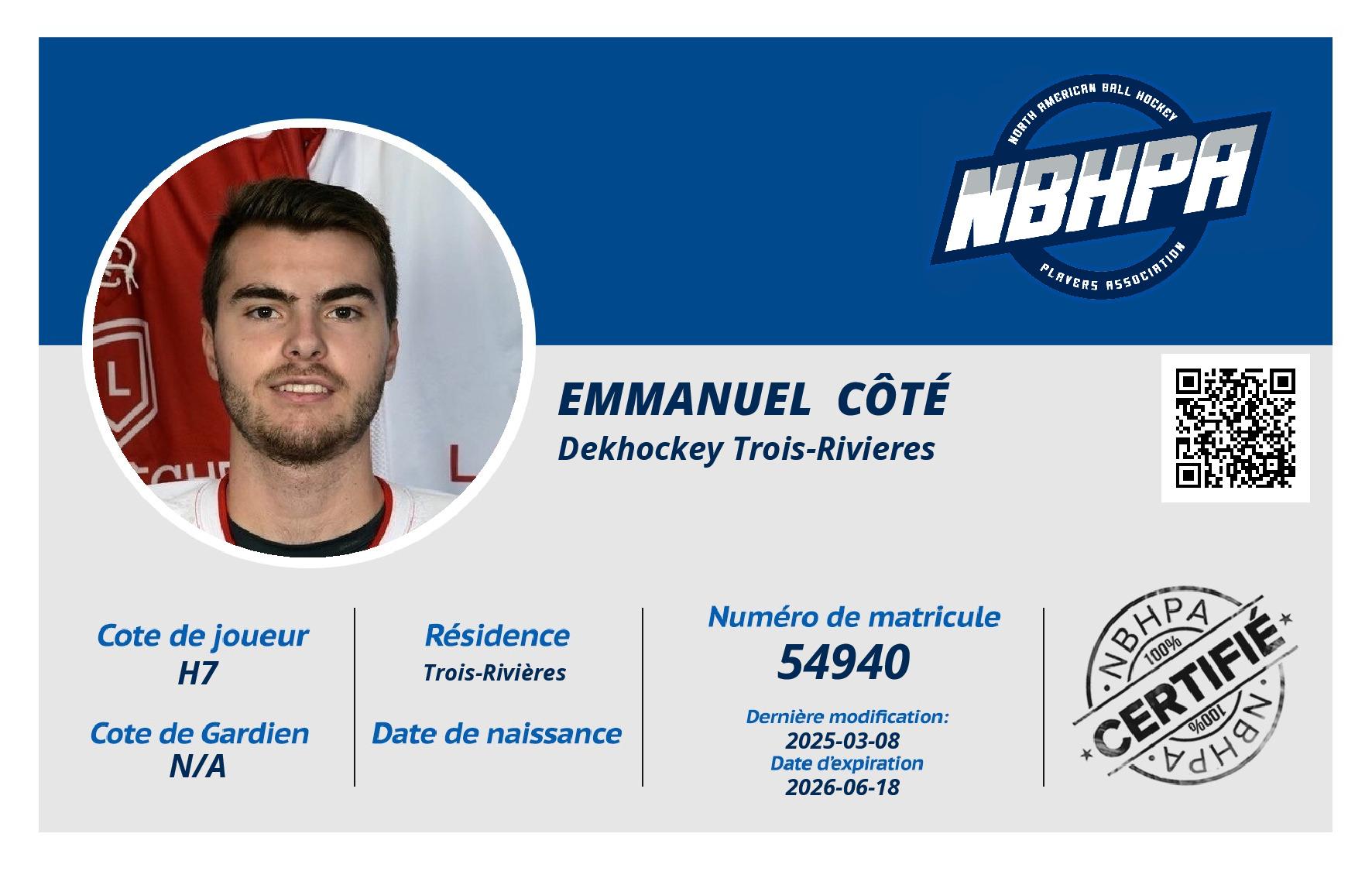 Emmanuel  Côté 