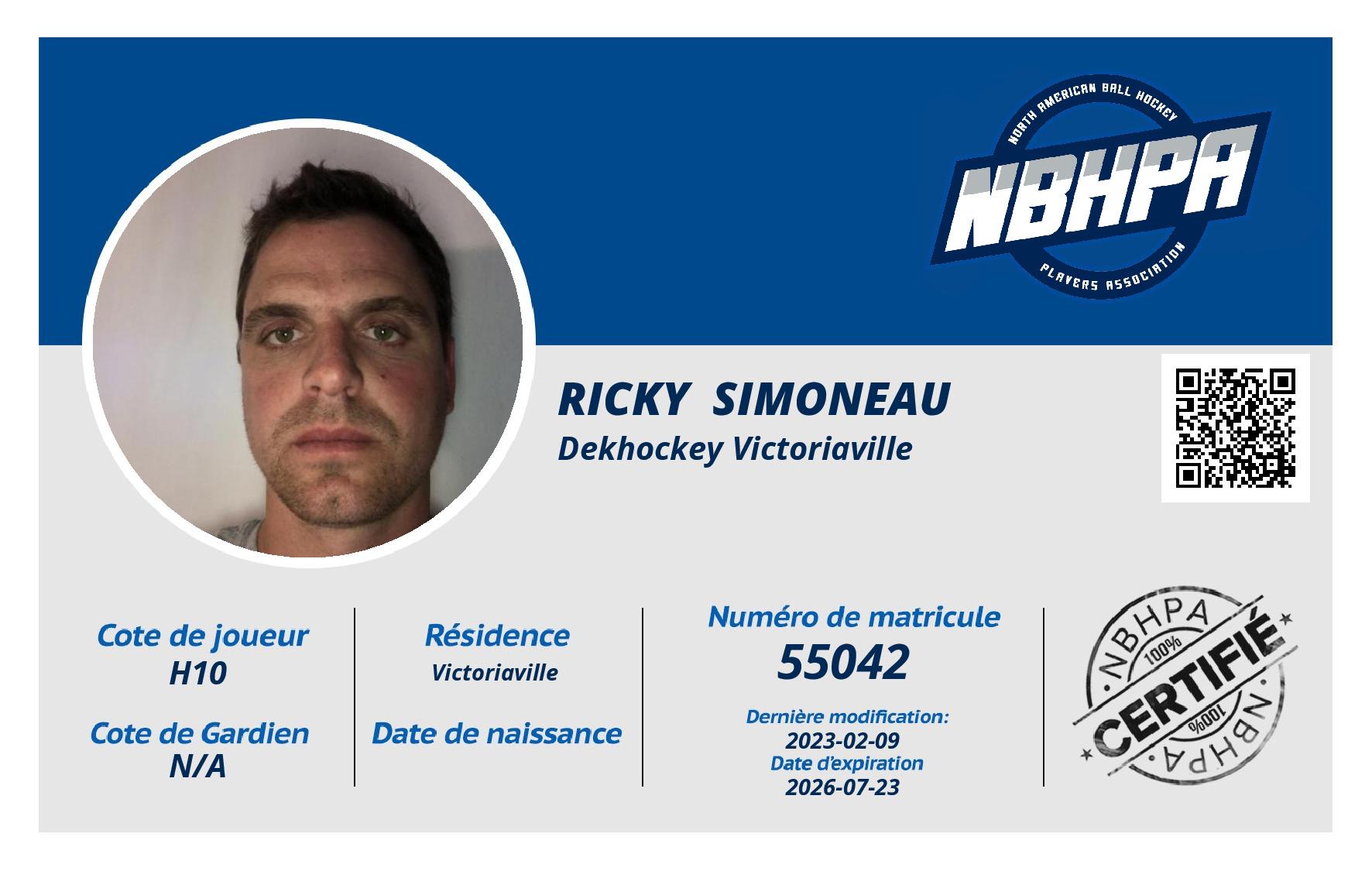 Ricky  Simoneau 