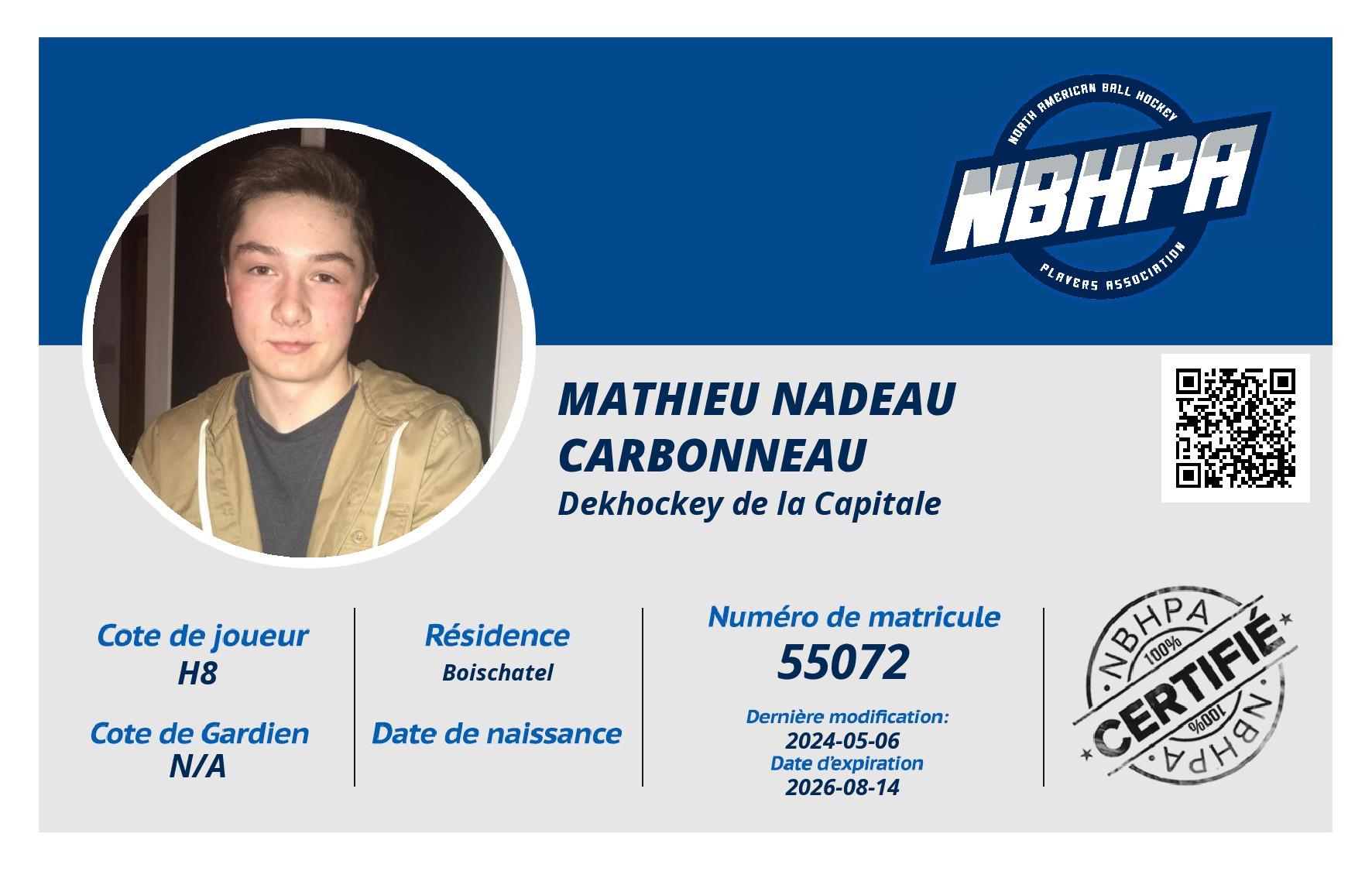 Mathieu Nadeau Carbonneau