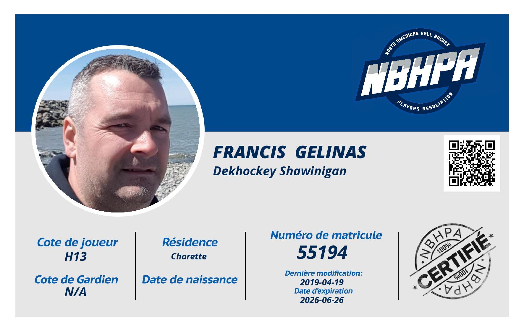 Francis  Gelinas 