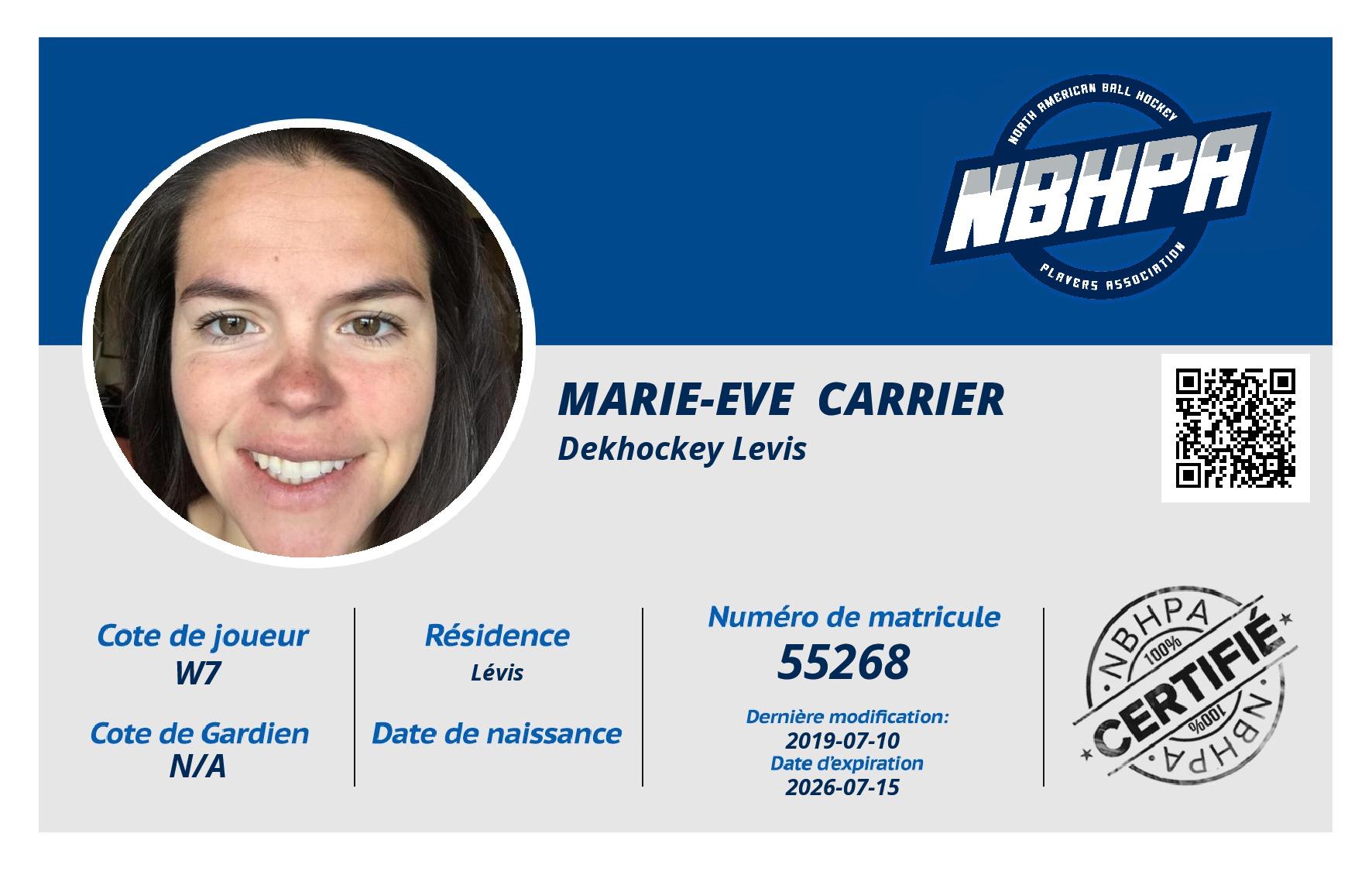 Marie-Eve  Carrier