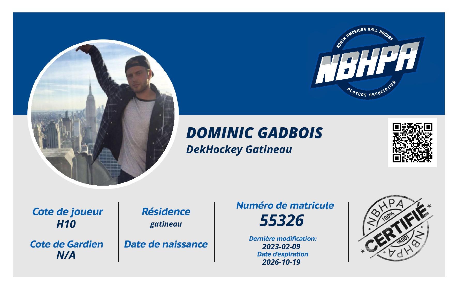 Dominic Gadbois