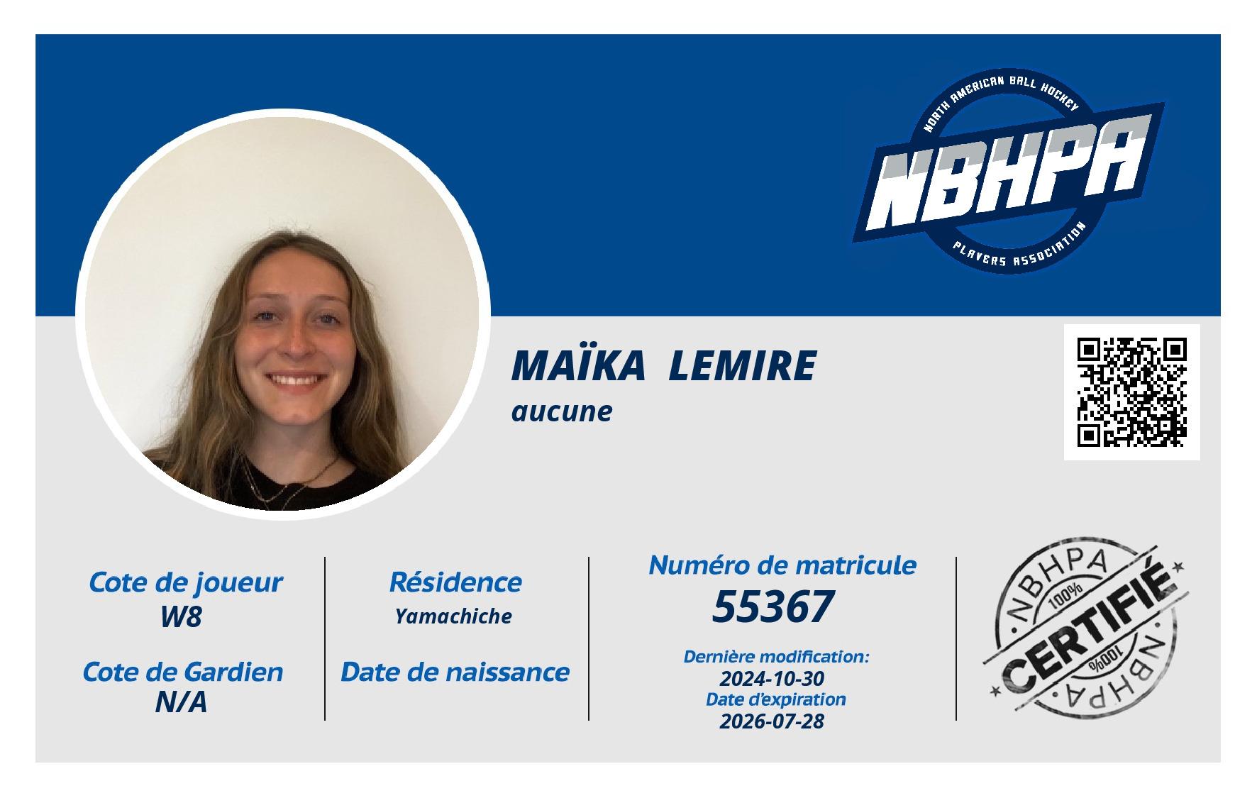 Maïka  Lemire