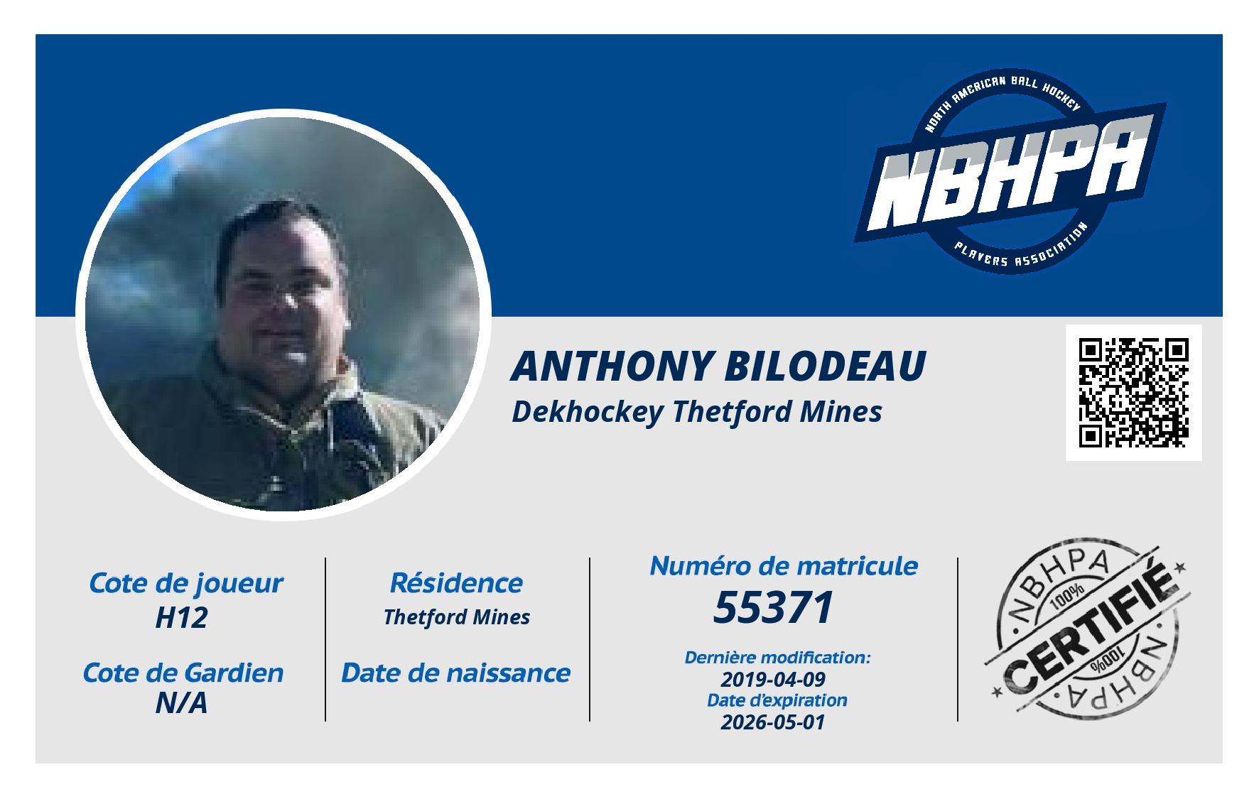 Anthony Bilodeau