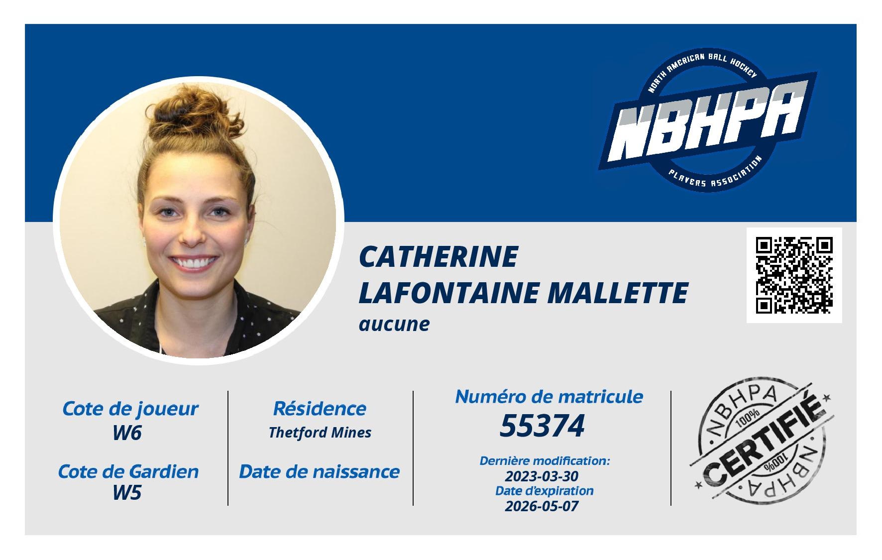 Catherine Lafontaine Mallette