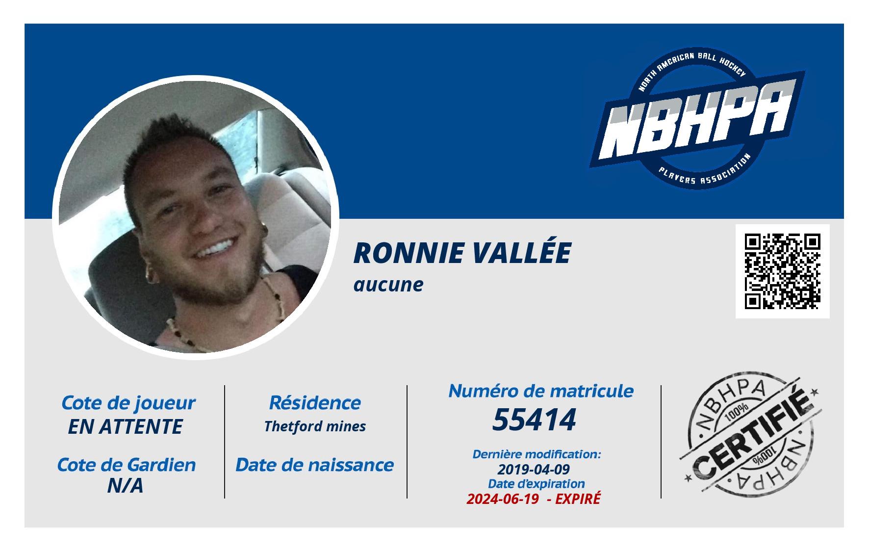 Ronnie Vallée
