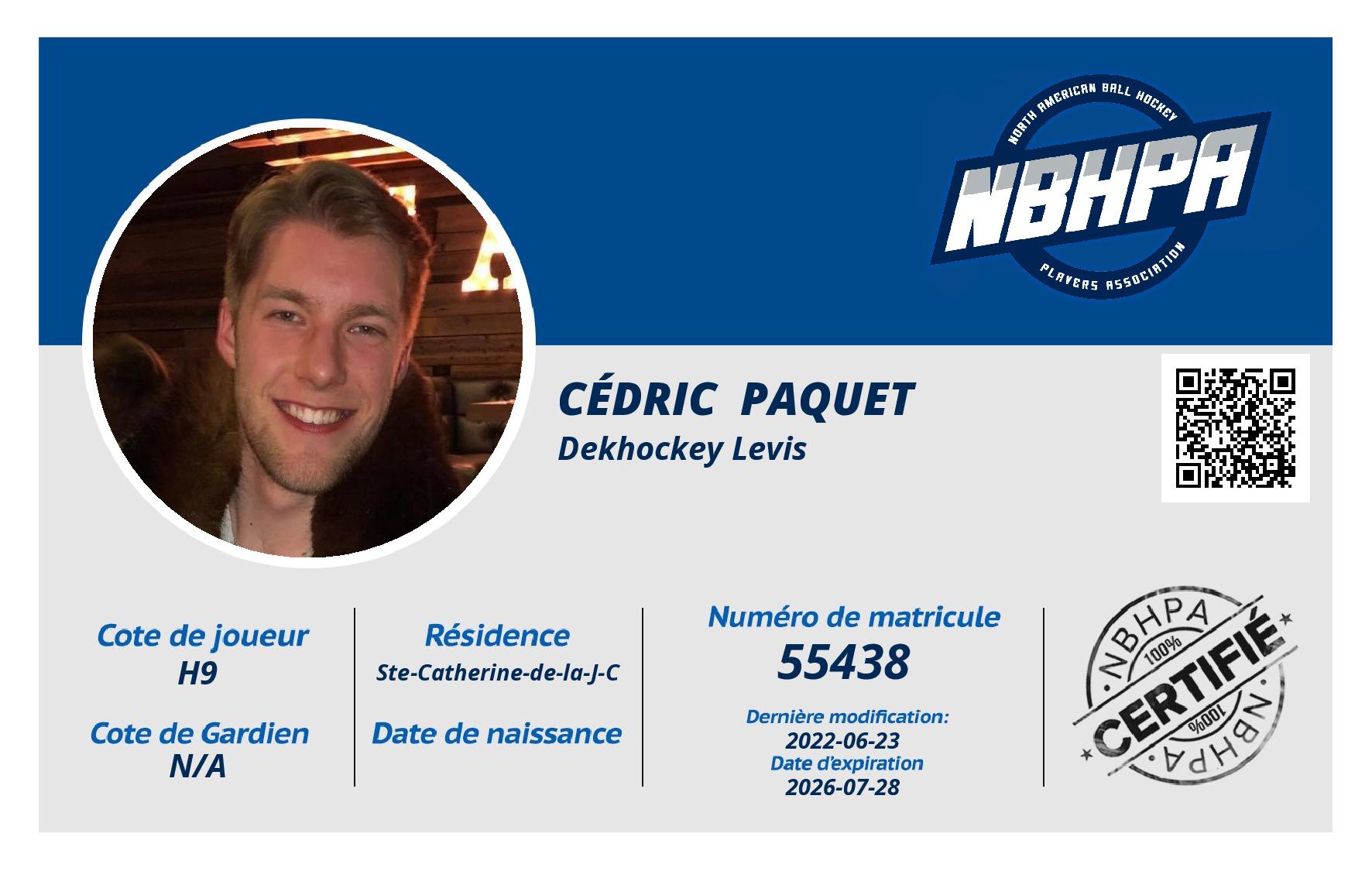 Cédric  Paquet