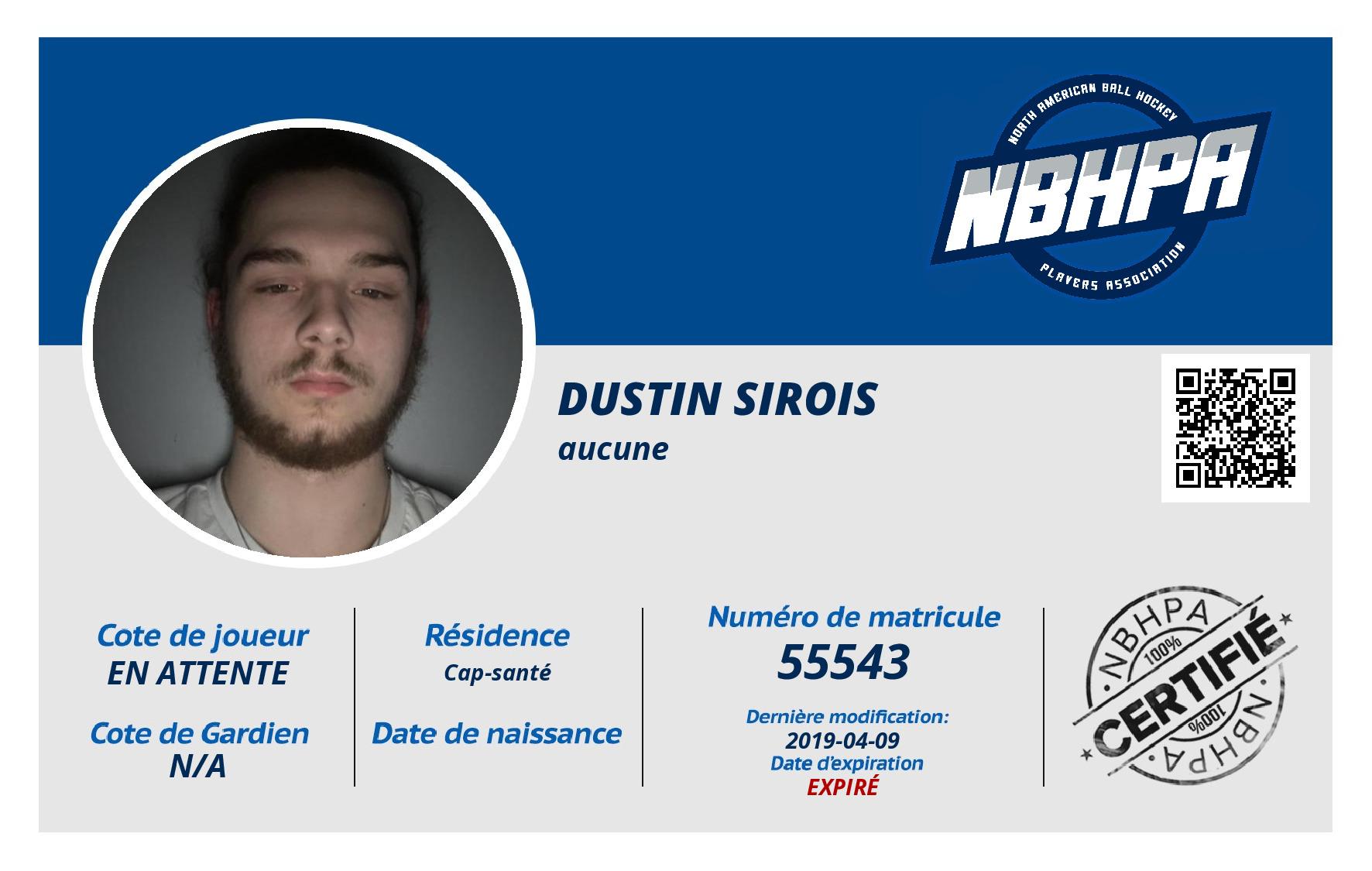 Dustin Sirois
