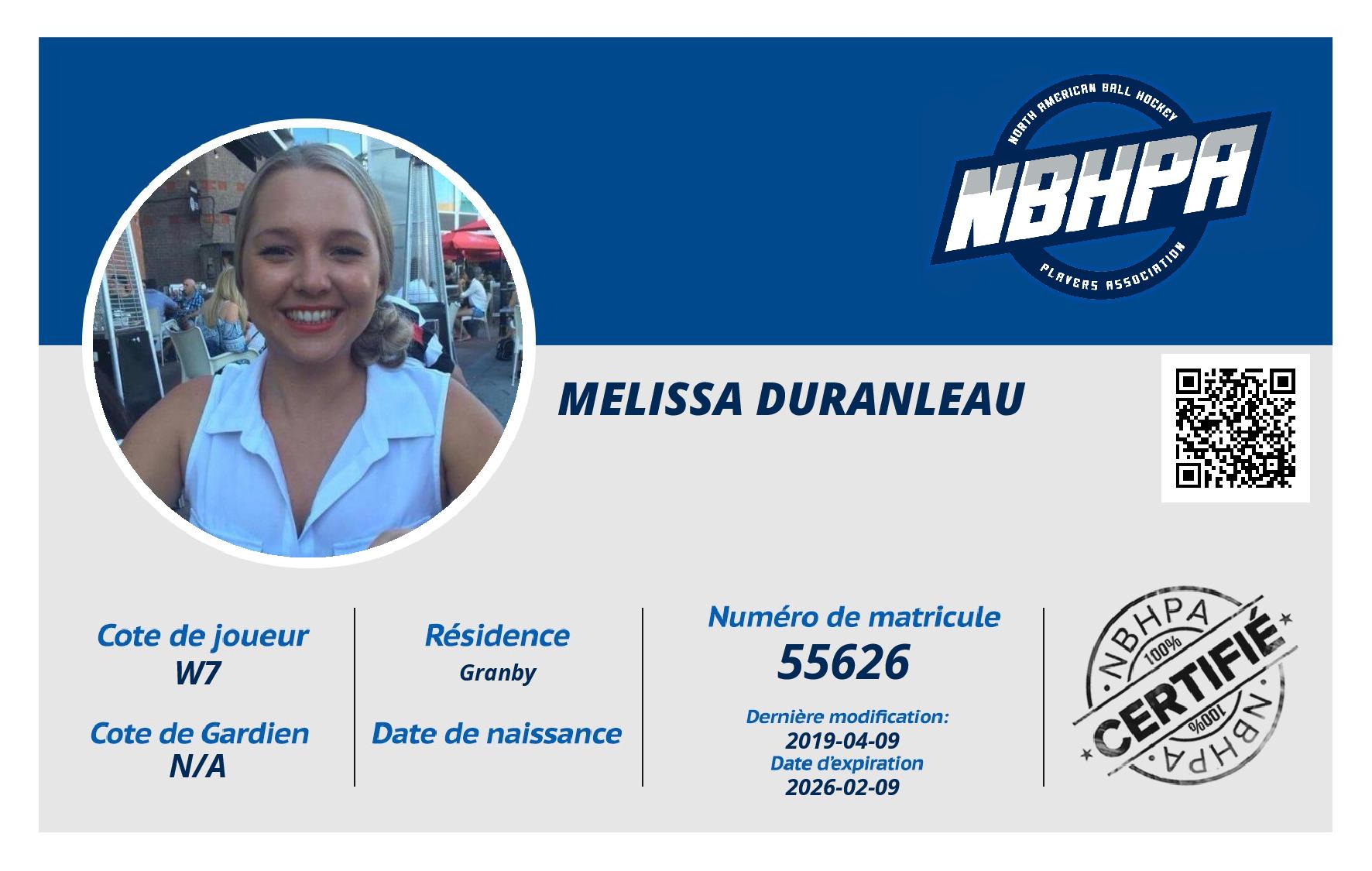 Melissa Duranleau