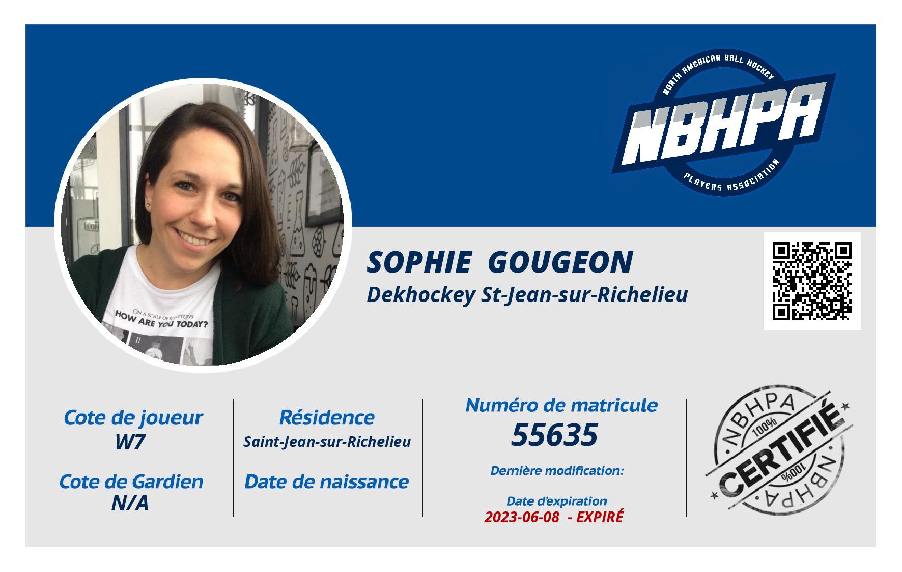 Sophie  Gougeon