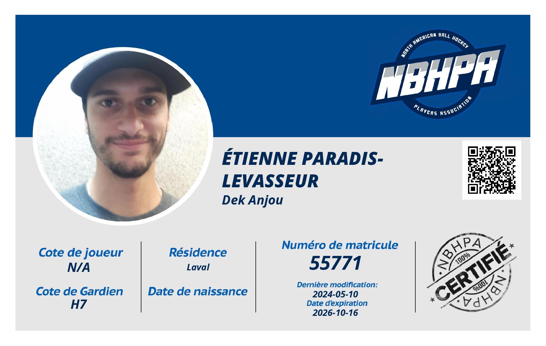 Étienne Paradis-Levasseur