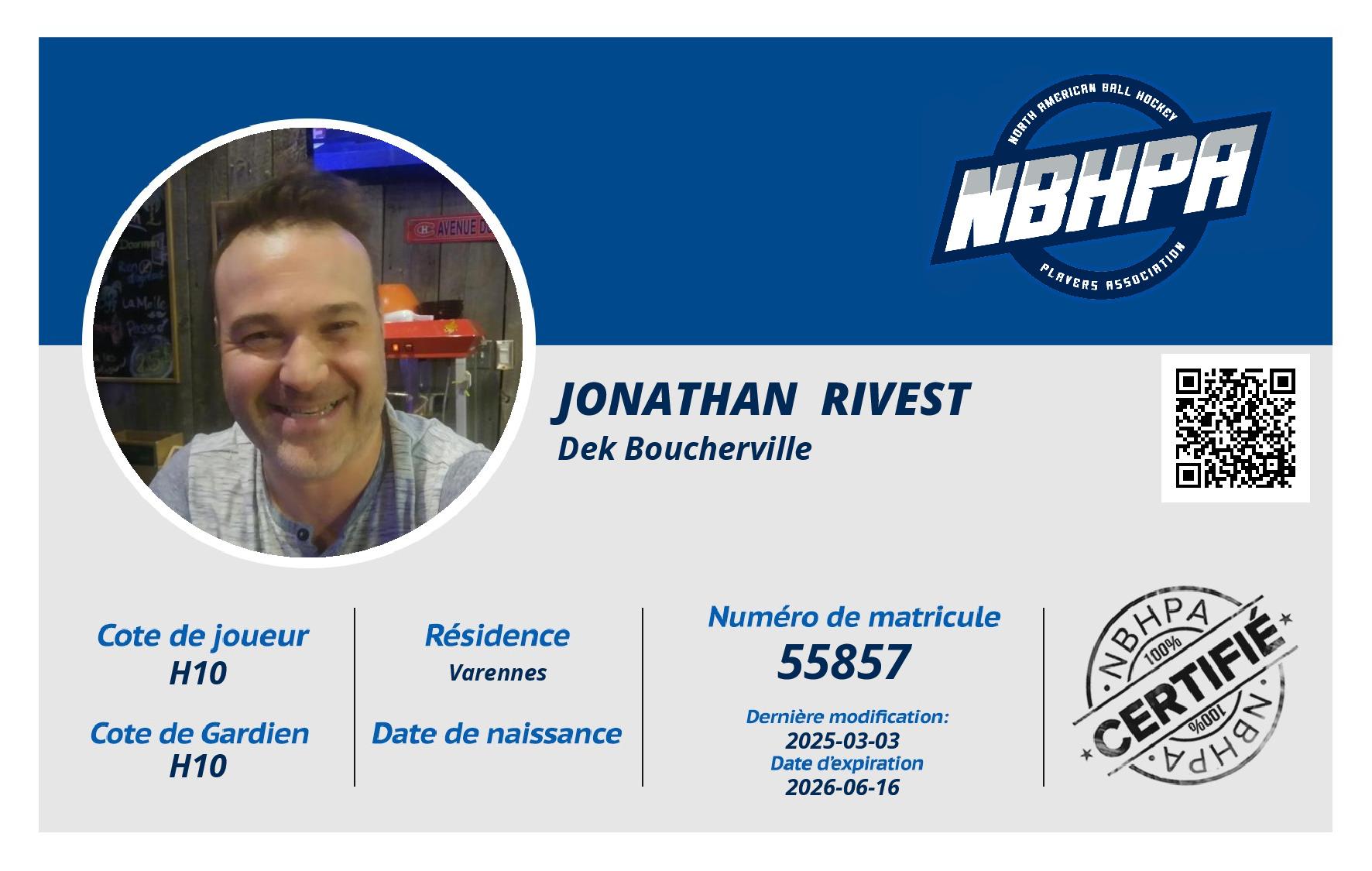 Jonathan  Rivest 