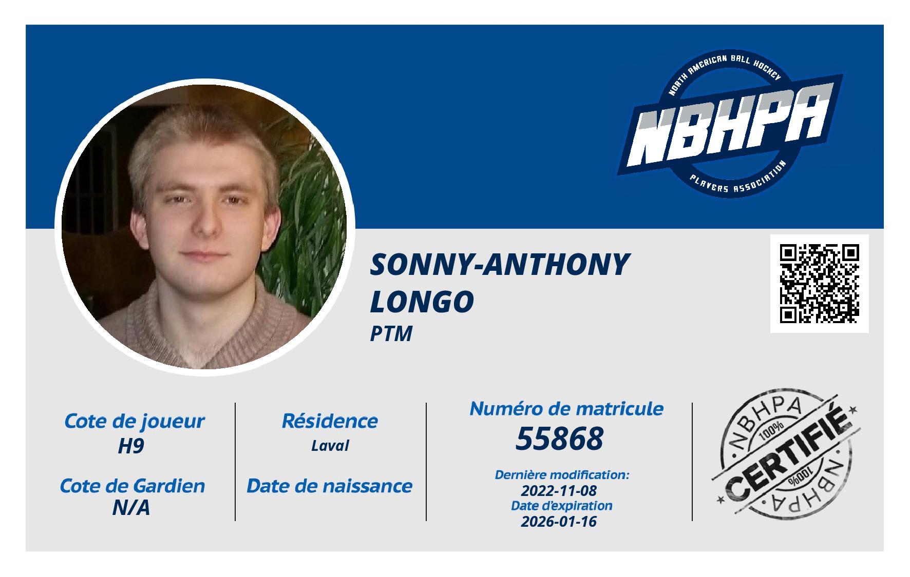 Sonny-Anthony Longo