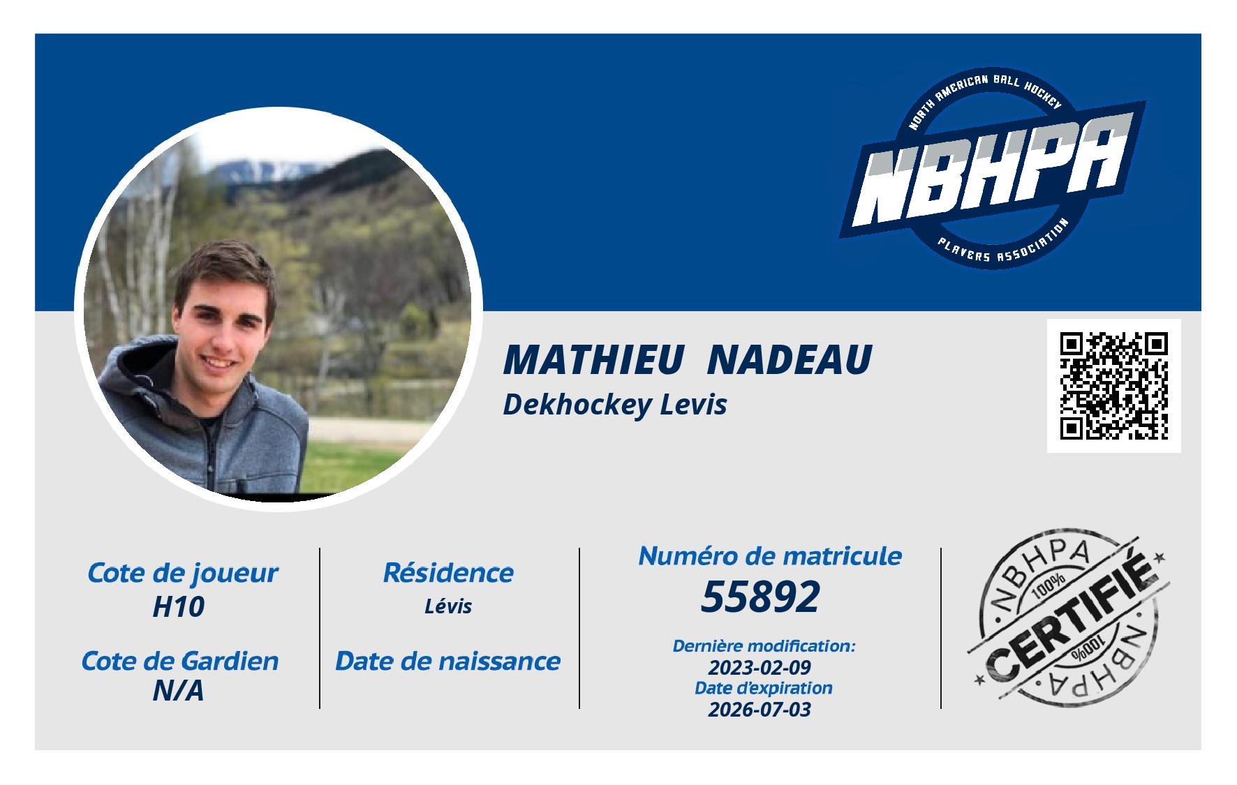 Mathieu  Nadeau