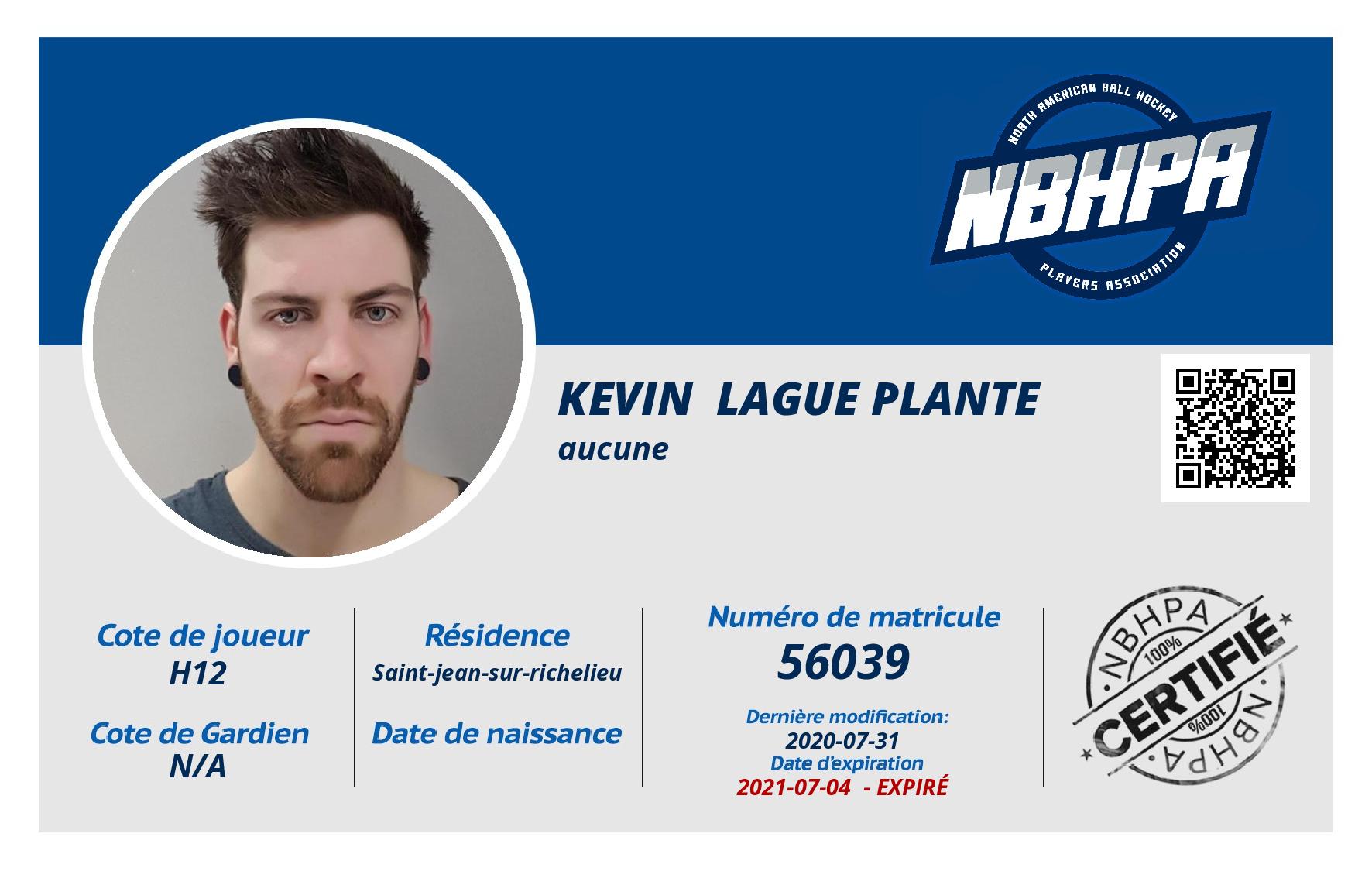 Kevin  Lague plante