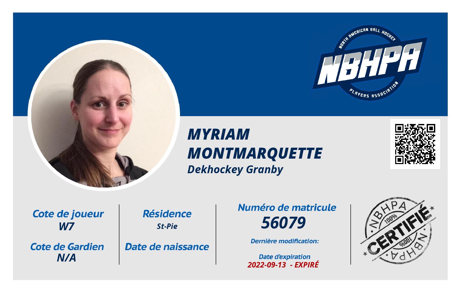 Myriam Montmarquette