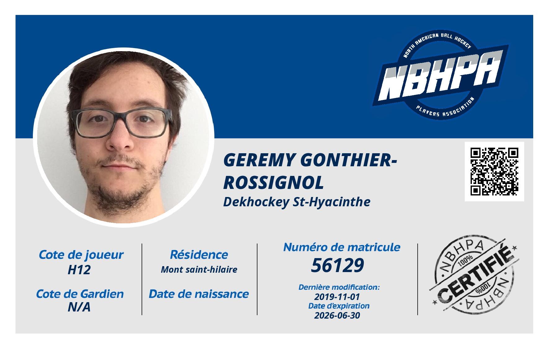 Geremy Gonthier-Rossignol 