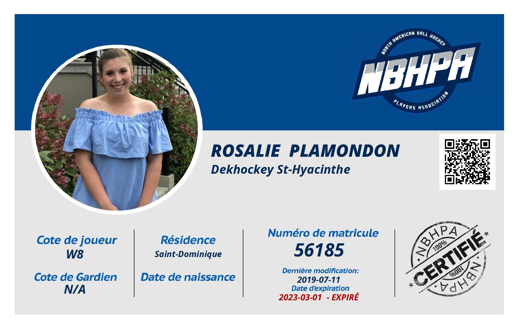 Rosalie  Plamondon 