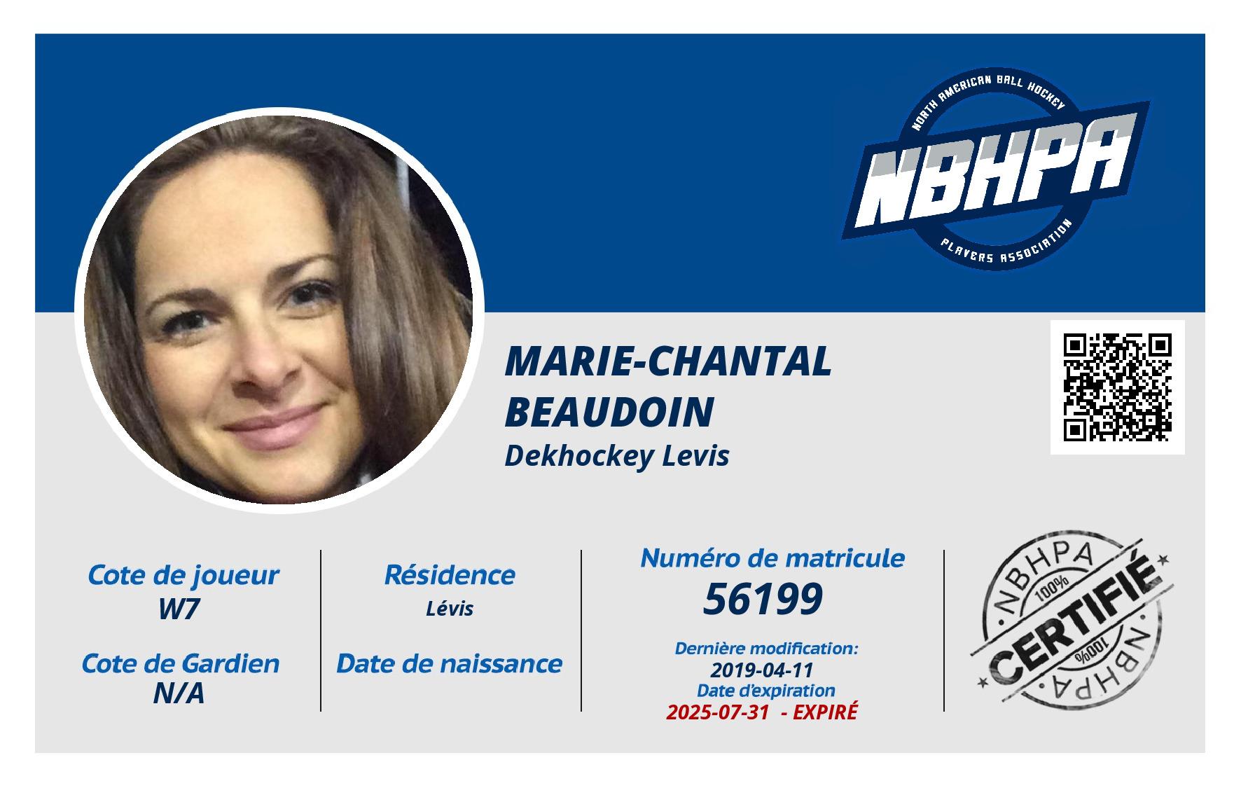 Marie-Chantal  Beaudoin