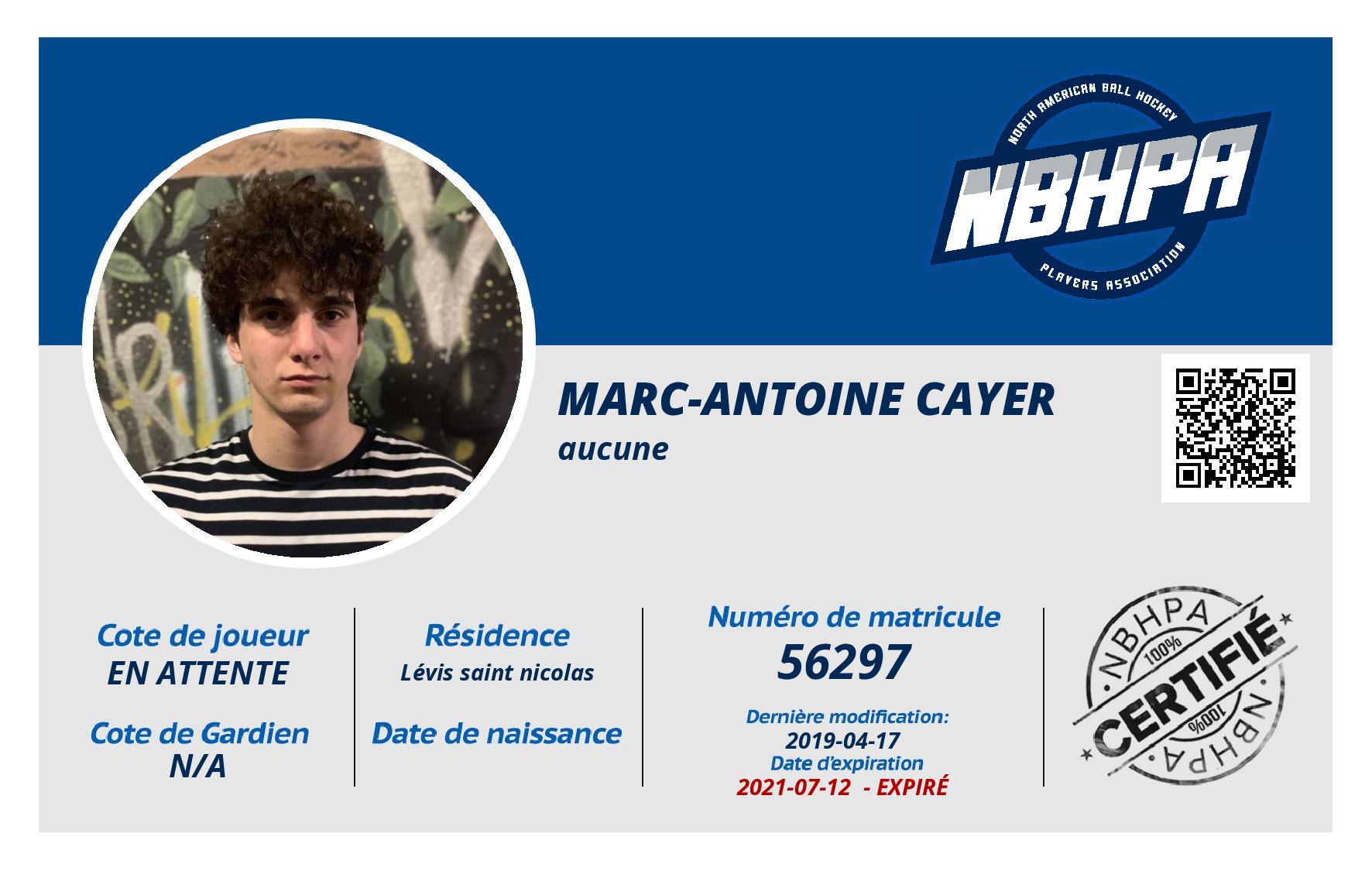 Marc-Antoine Cayer