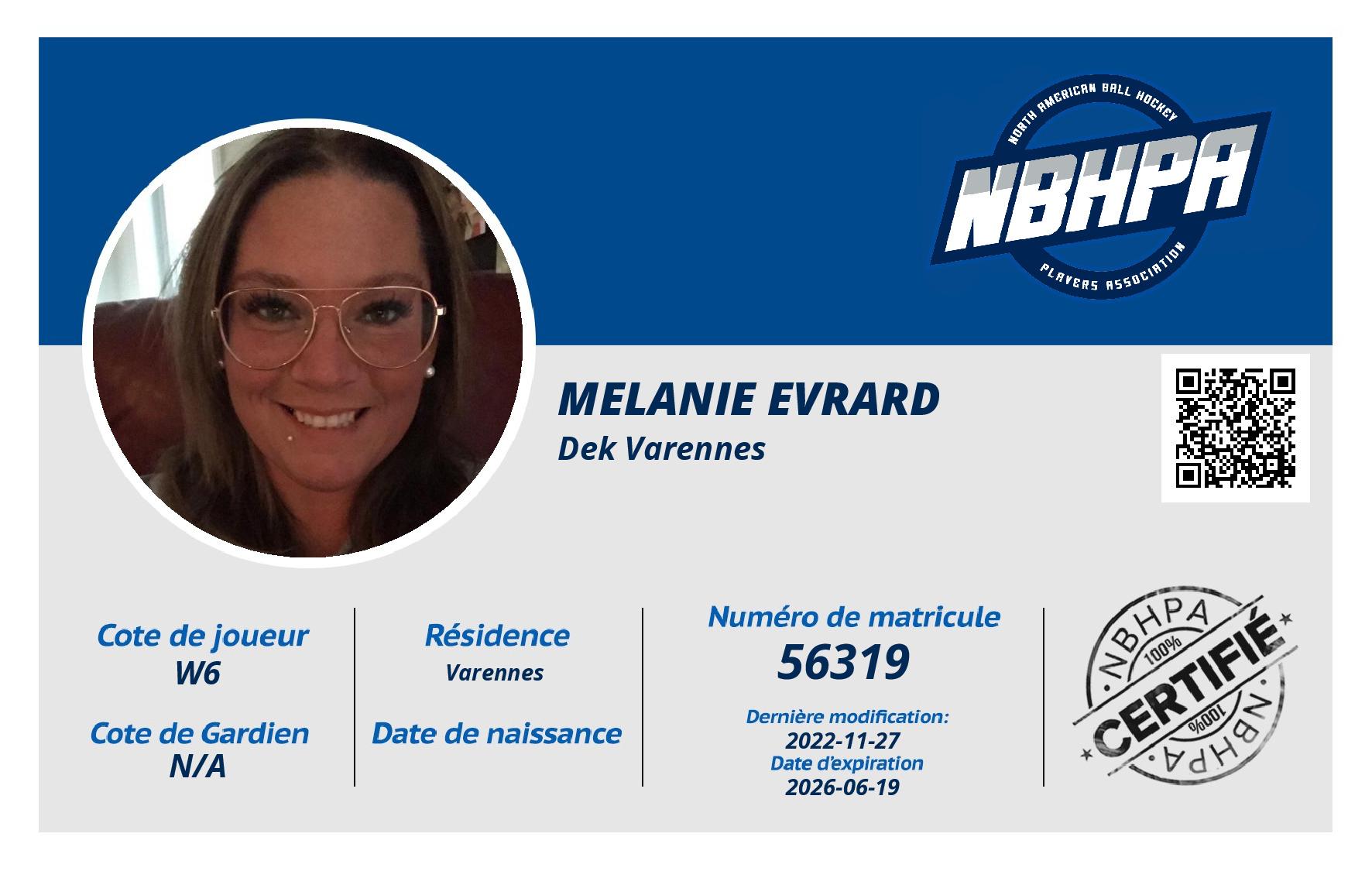Melanie Evrard