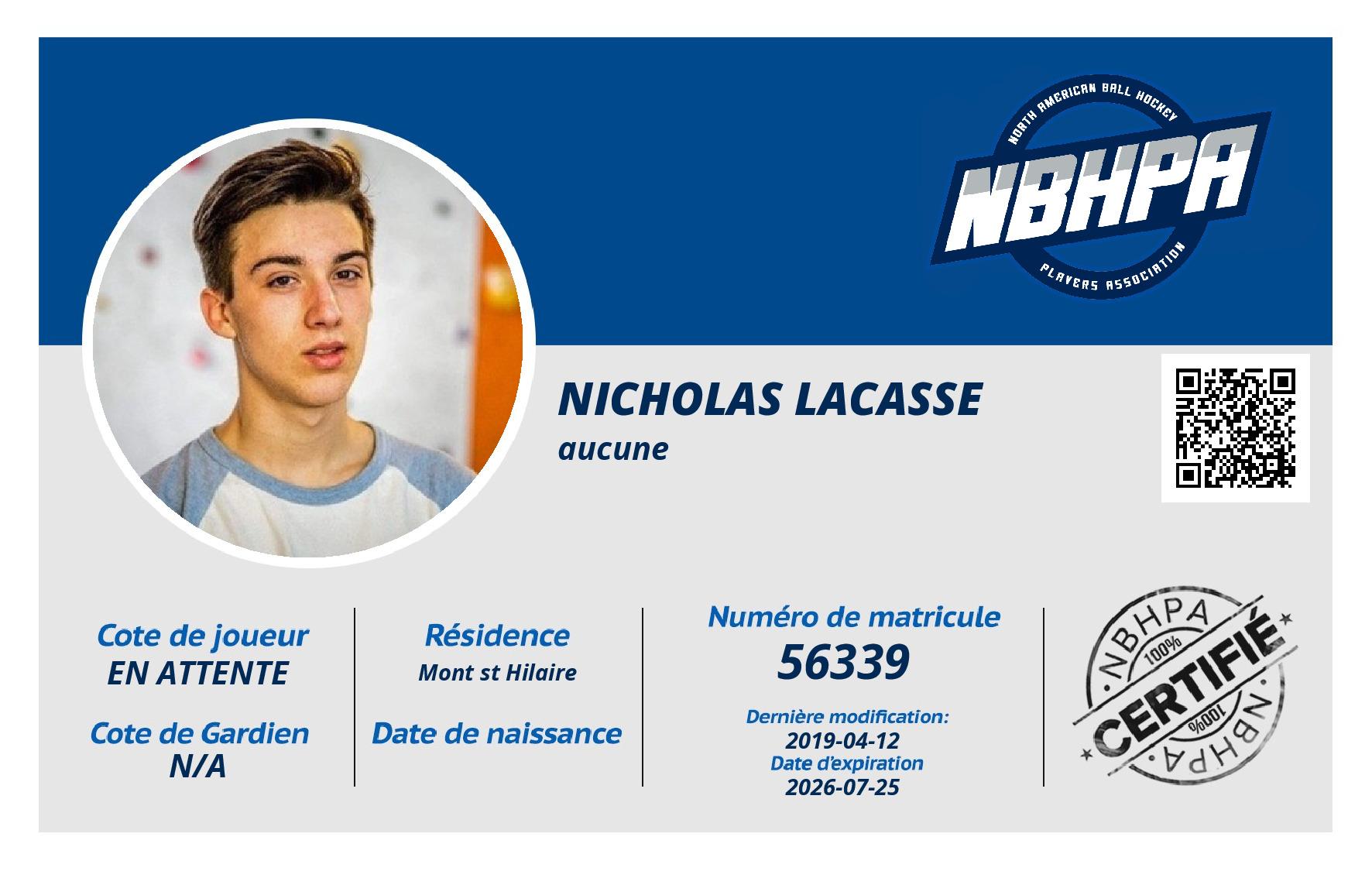 Nicholas Lacasse