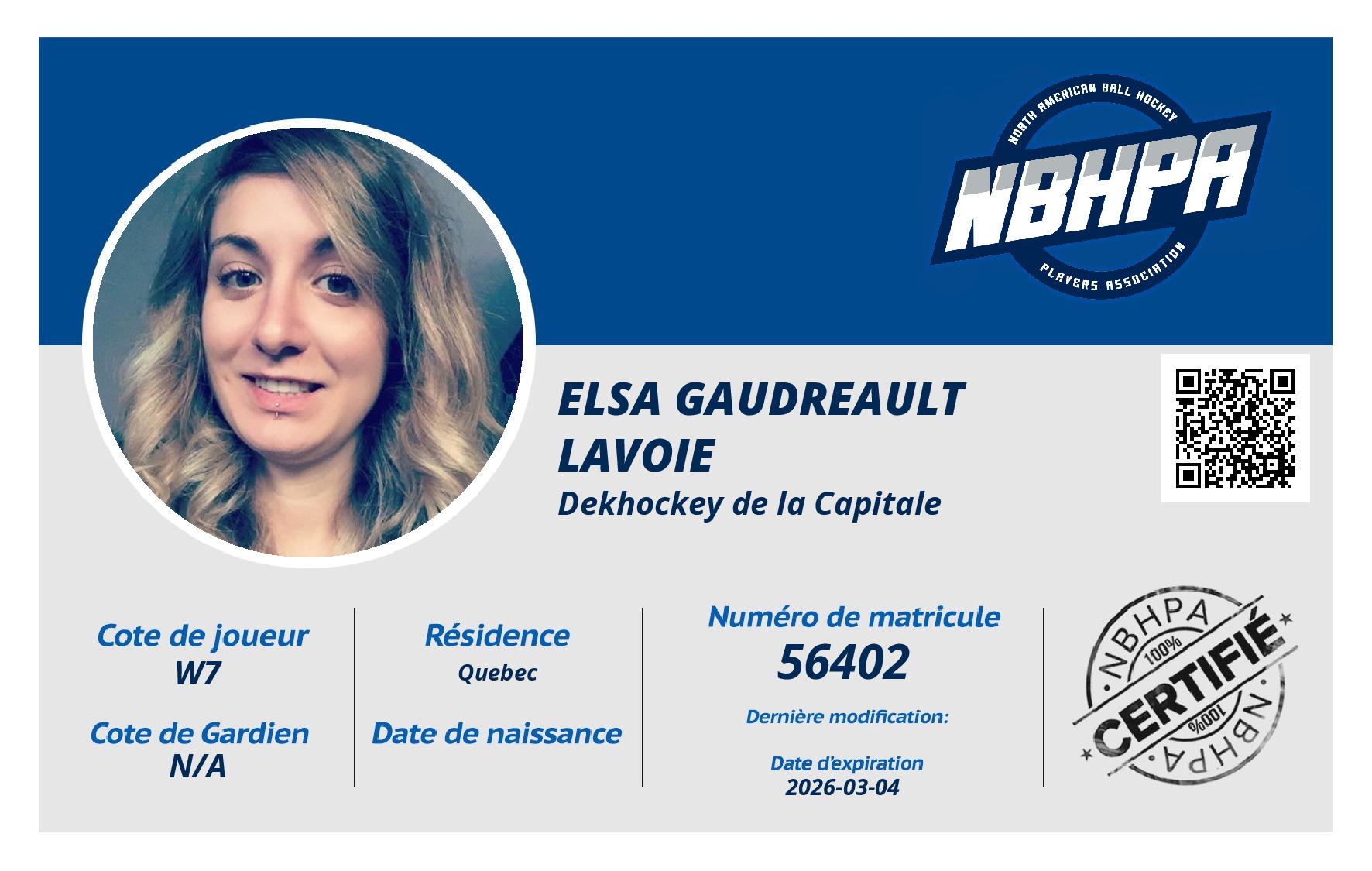 Elsa Gaudreault Lavoie