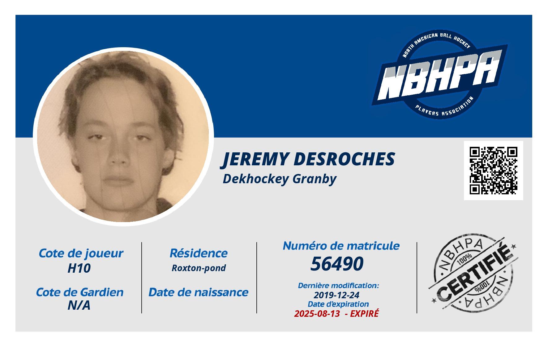 Jeremy Desroches