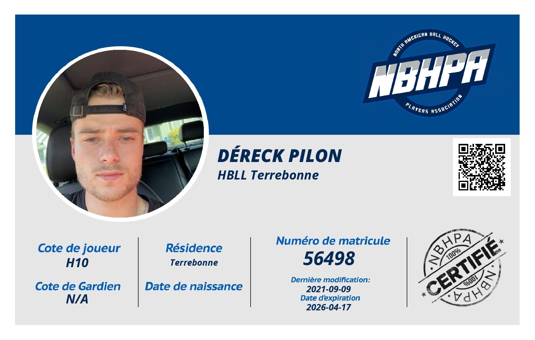 Déreck Pilon 