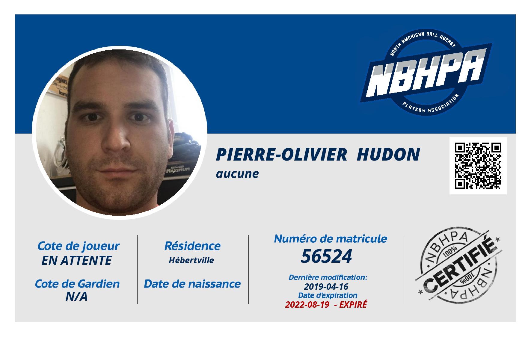 Pierre-Olivier  Hudon 