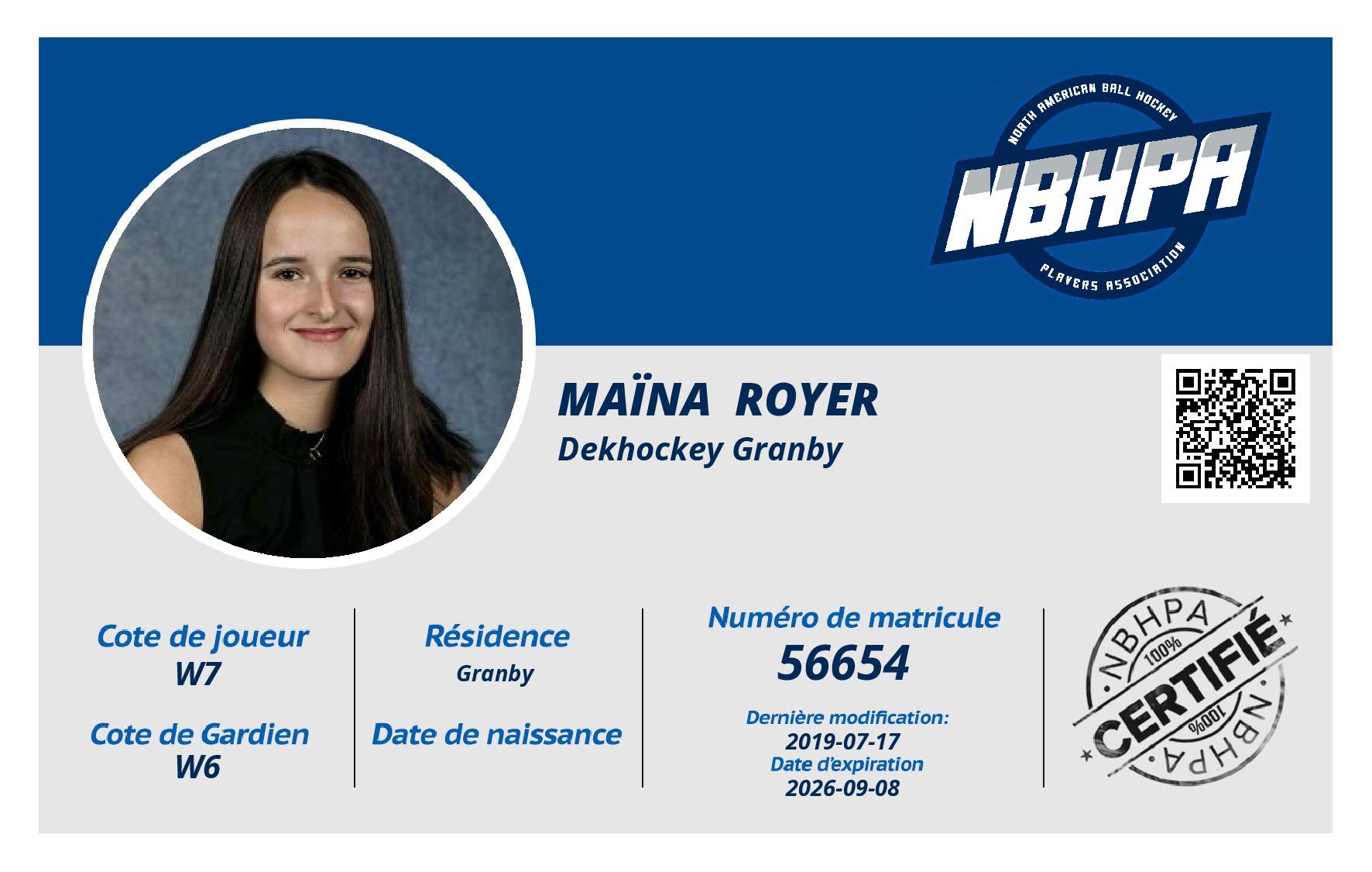 Maïna  Royer 