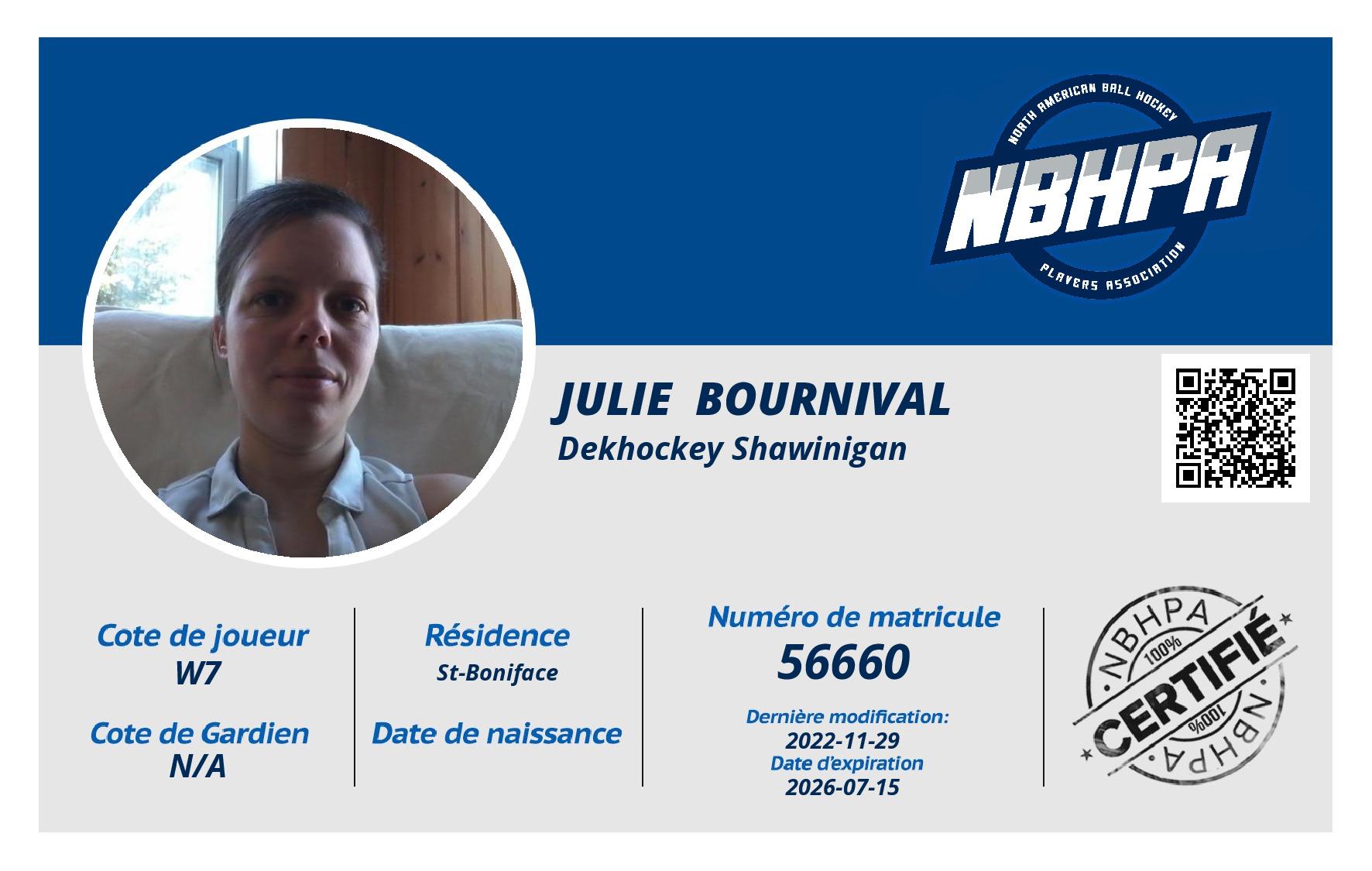 Julie  Bournival 