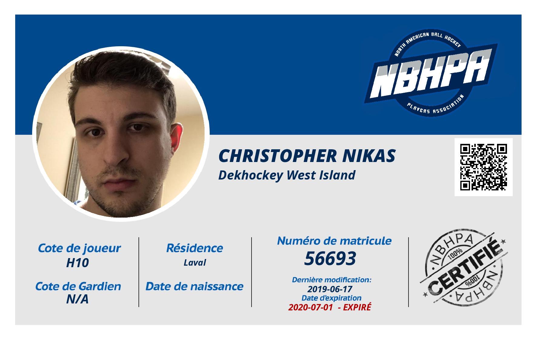 Christopher Nikas