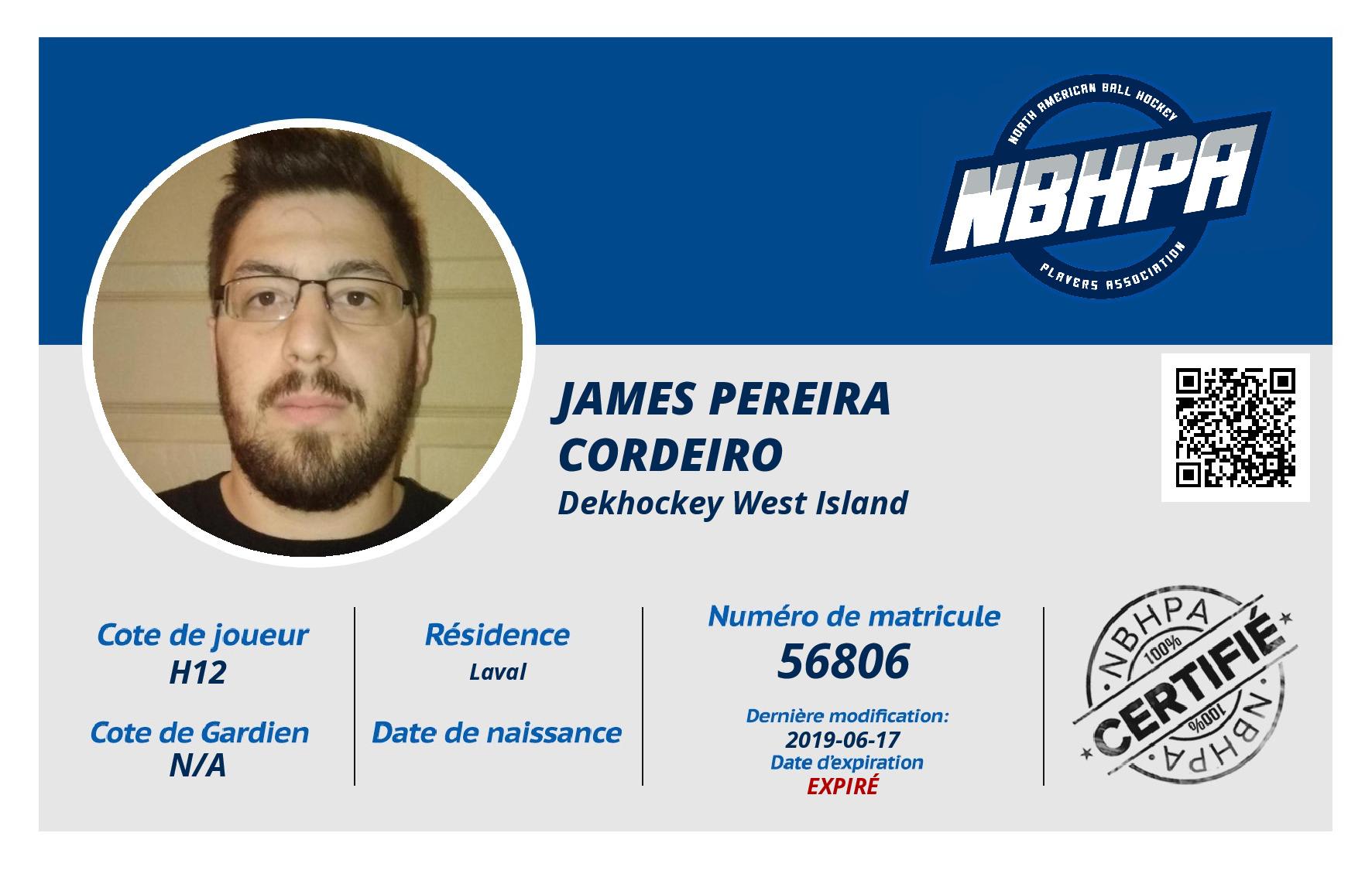 James Pereira Cordeiro