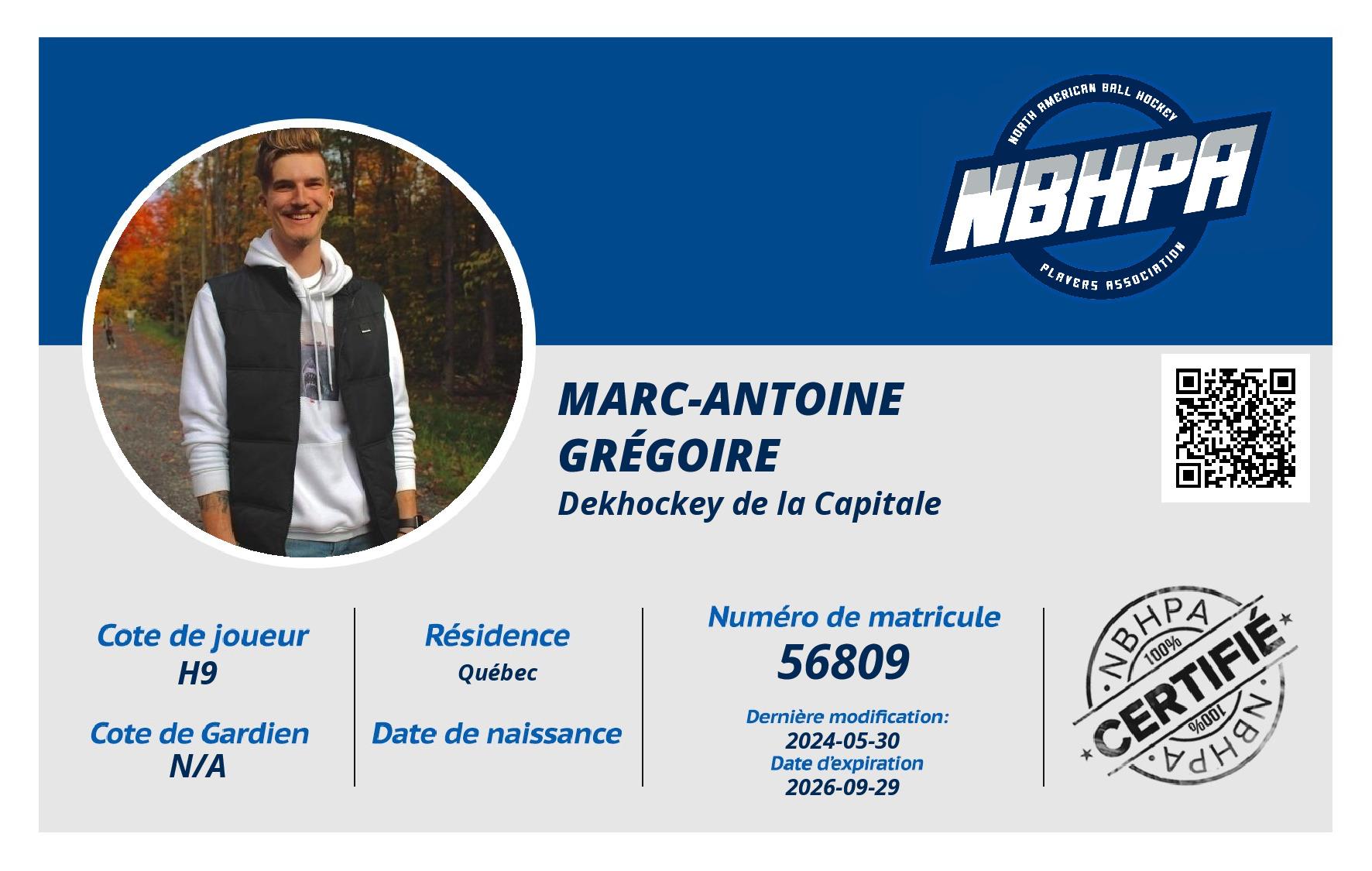 Marc-Antoine Grégoire