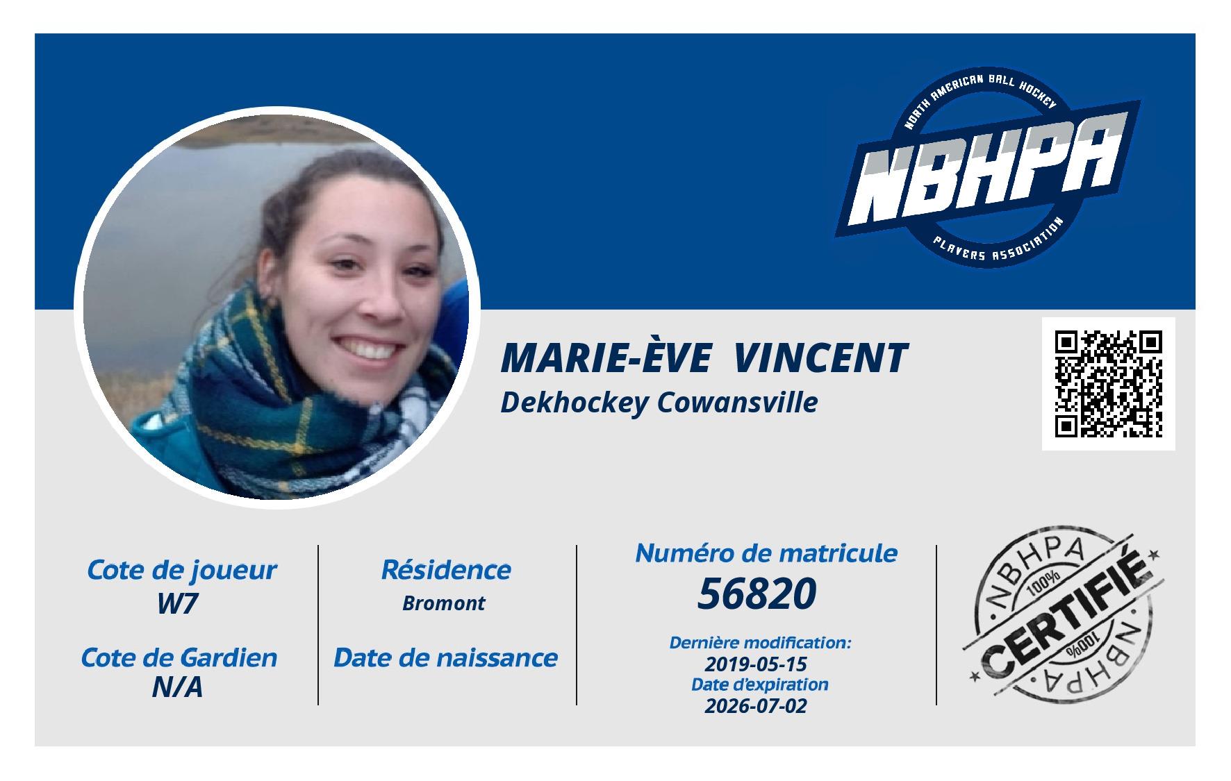 Marie-Ève  Vincent
