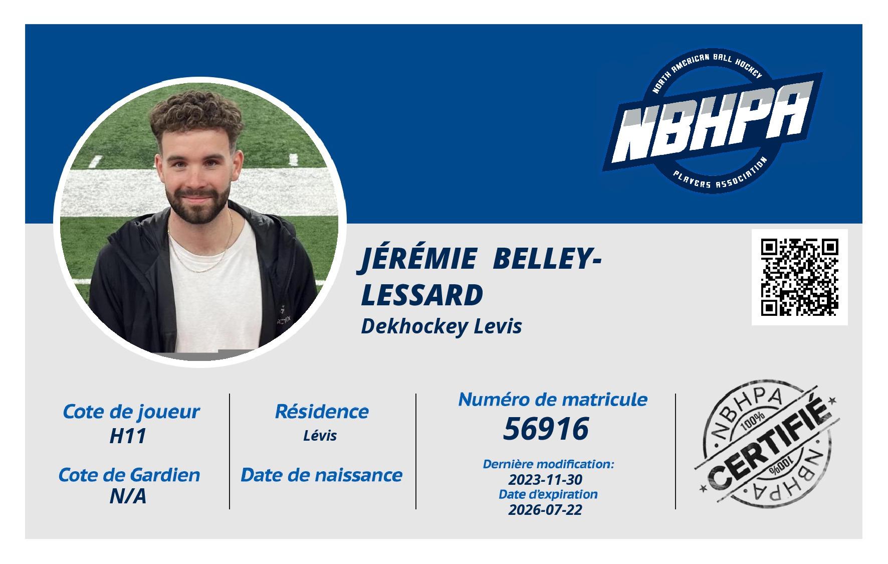 Jérémie  Belley-Lessard