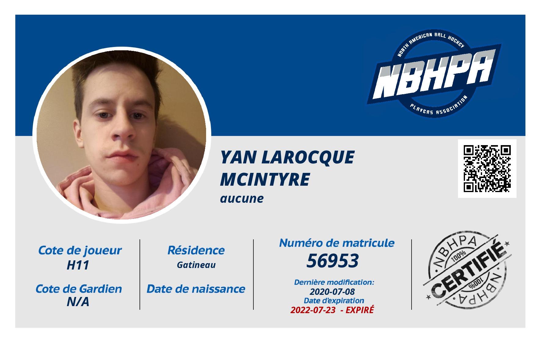 Yan Larocque Mcintyre