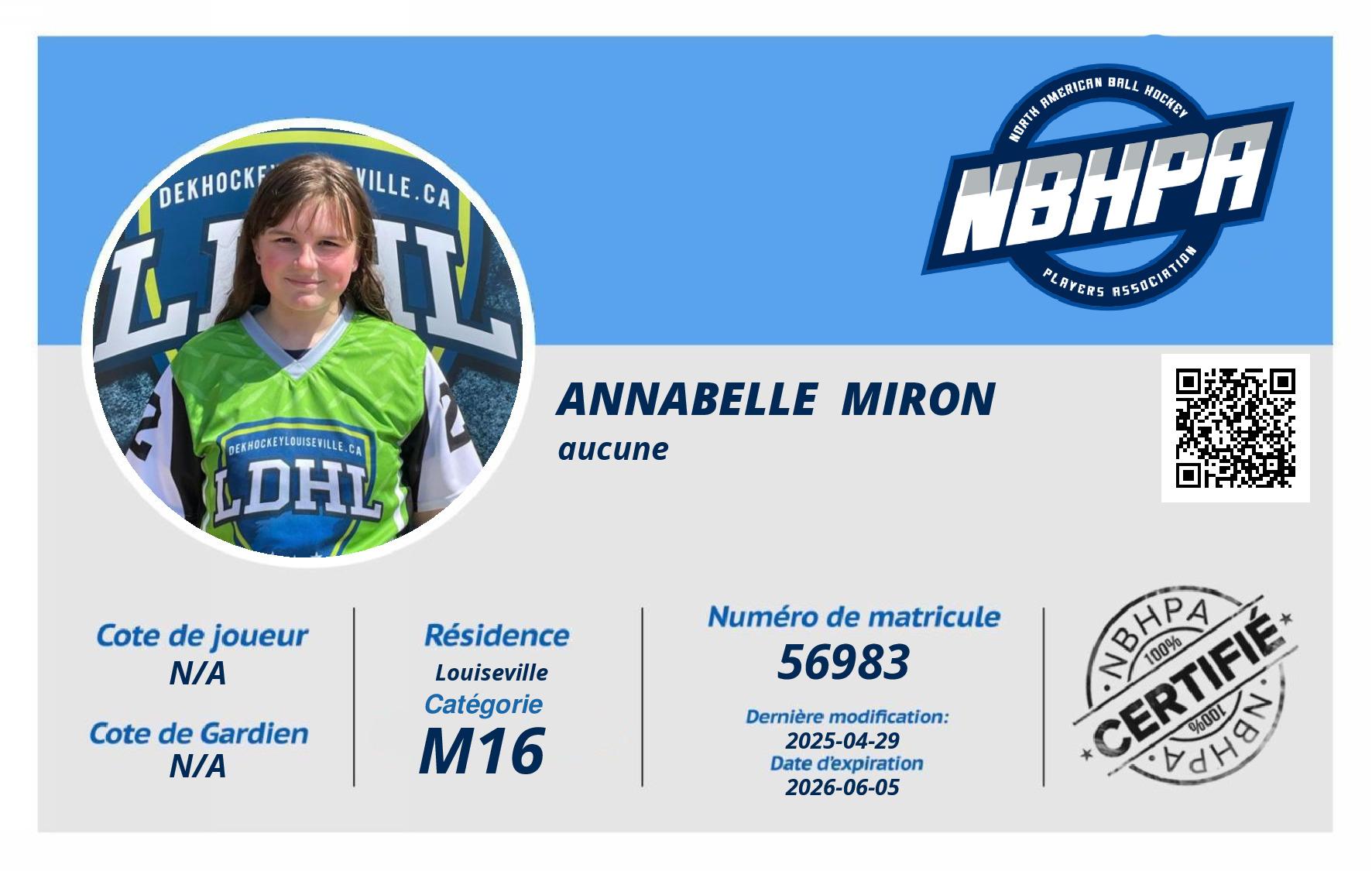 Annabelle  Miron