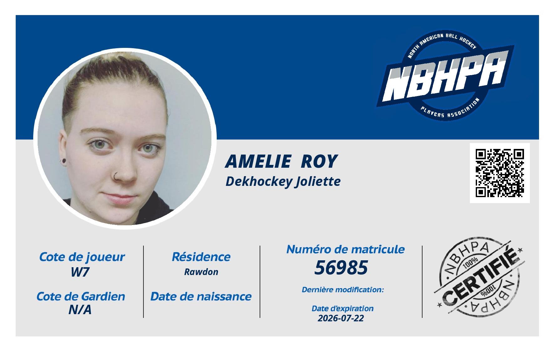Amelie  Roy 