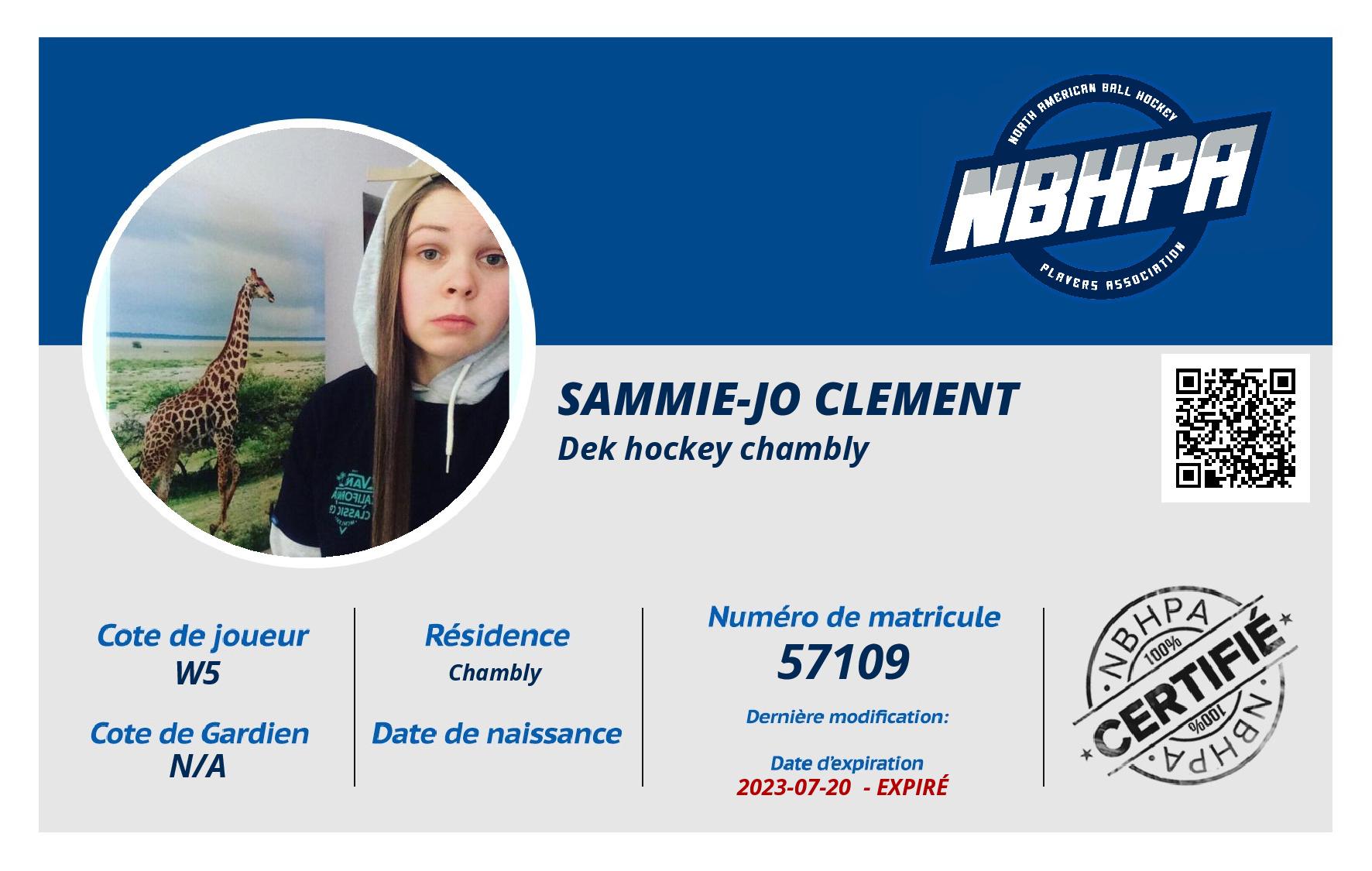 Sammie-Jo Clement 