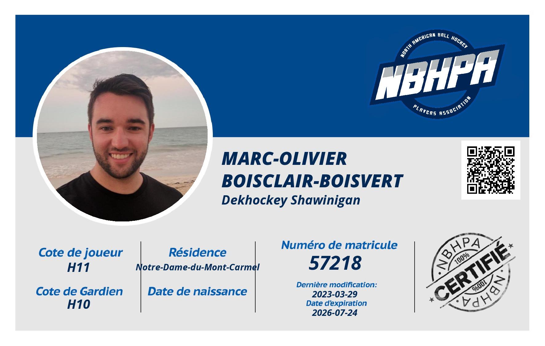 Marc-Olivier Boisclair-Boisvert