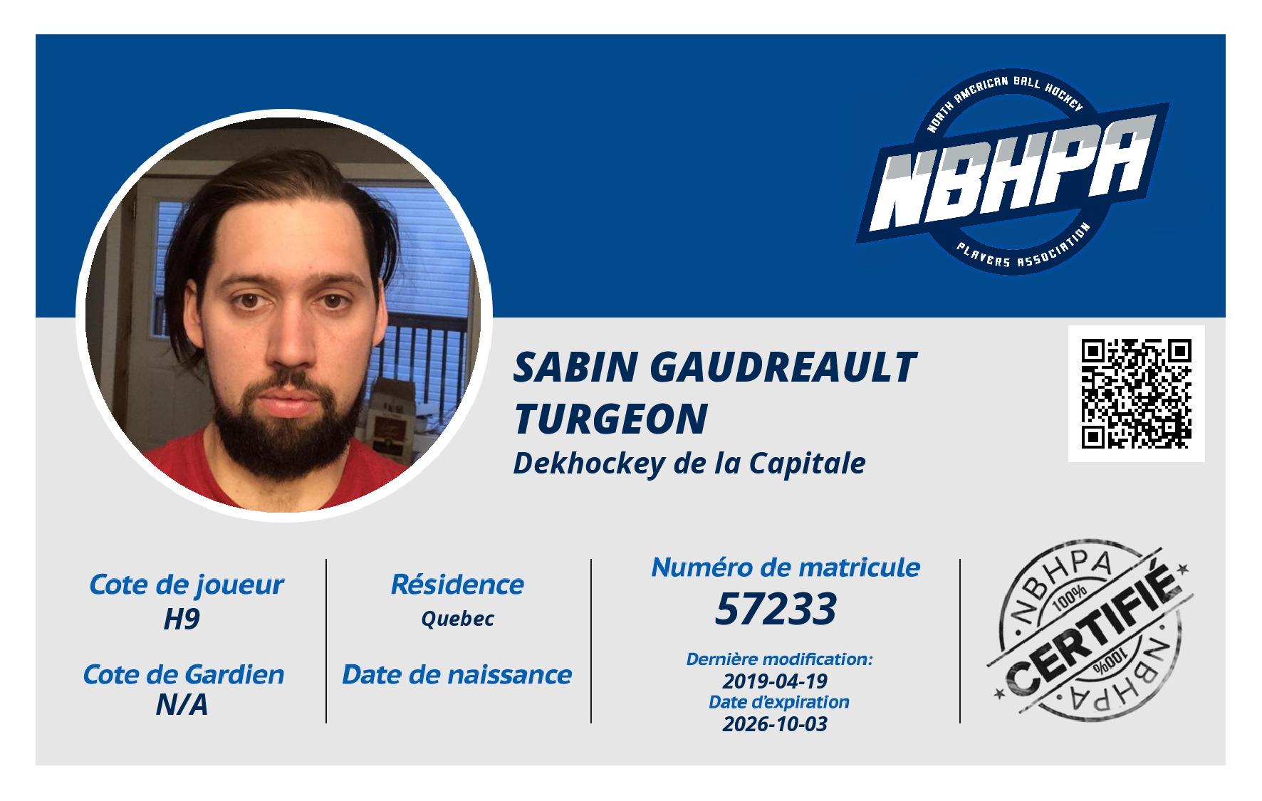 Sabin Gaudreault Turgeon