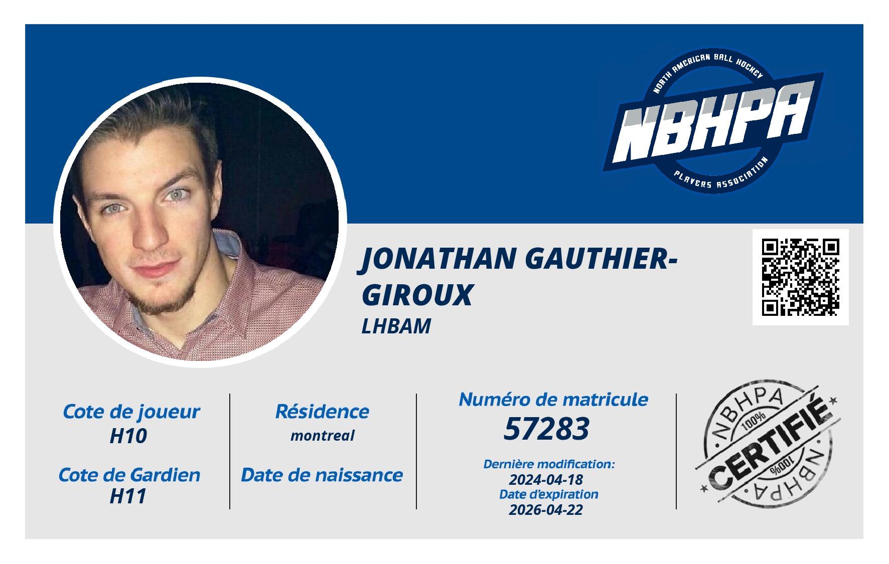 Jonathan Gauthier-Giroux