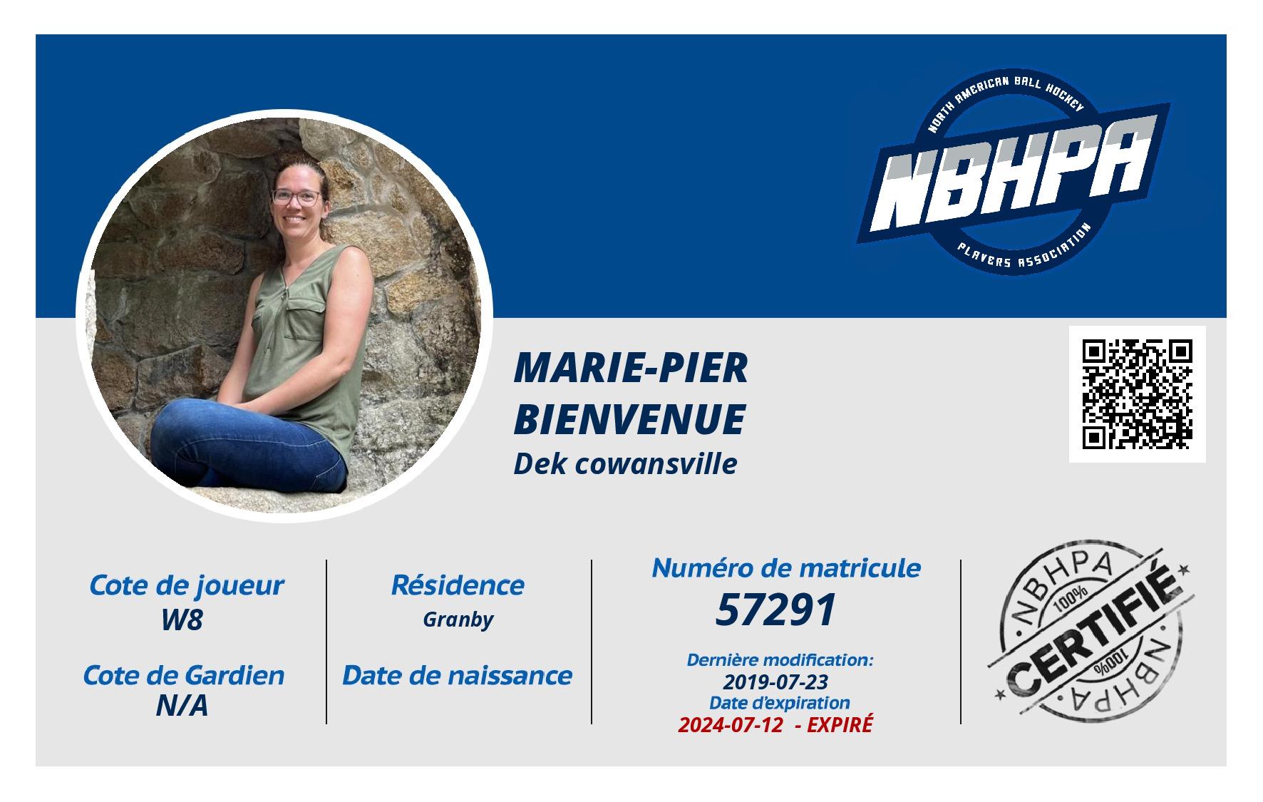 Marie-Pier  Bienvenue 