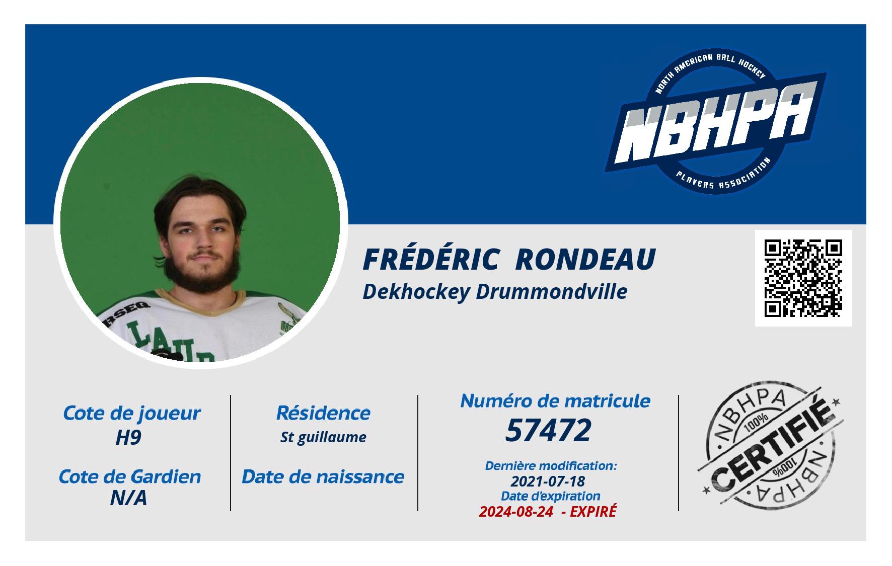 Frédéric  Rondeau