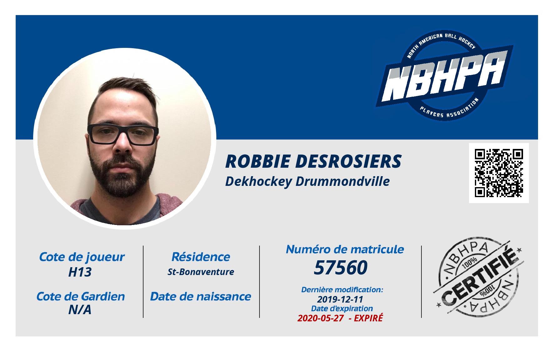 Robbie Desrosiers