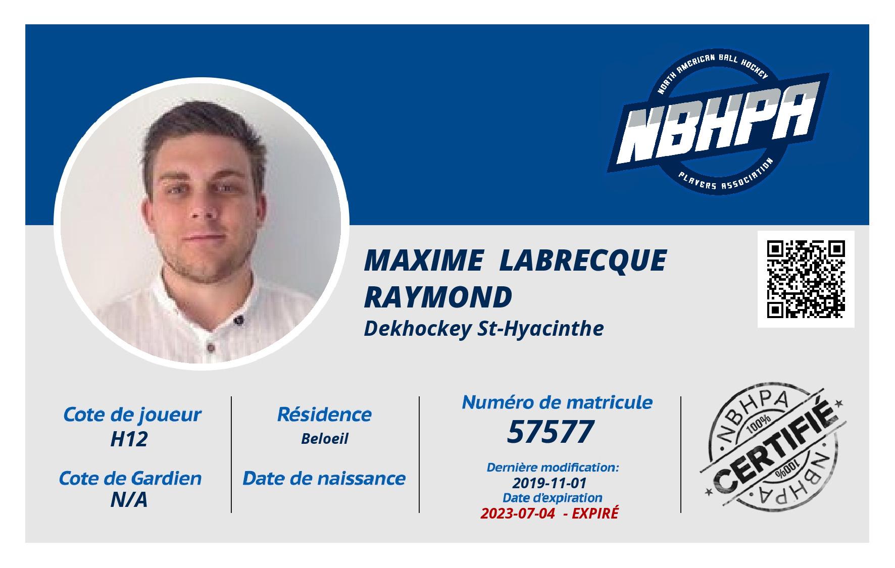 Maxime  Labrecque Raymond