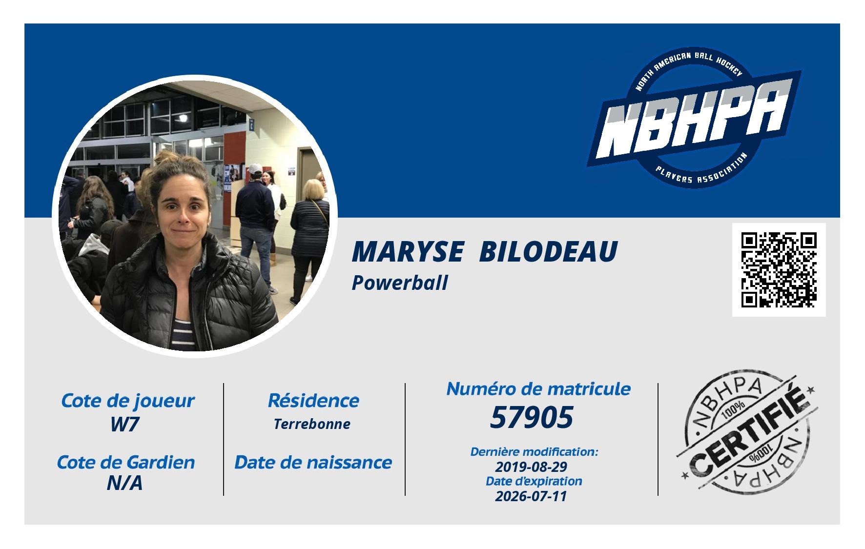 Maryse  Bilodeau